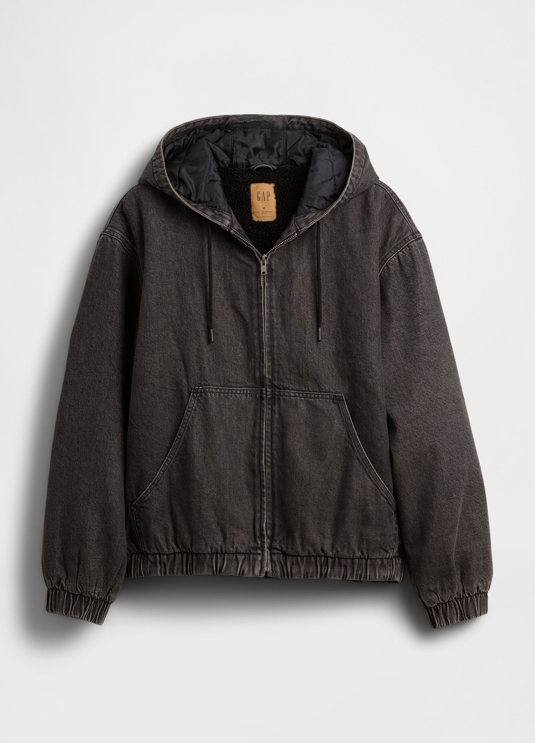 Black Jacket in Cotton and Lyocell