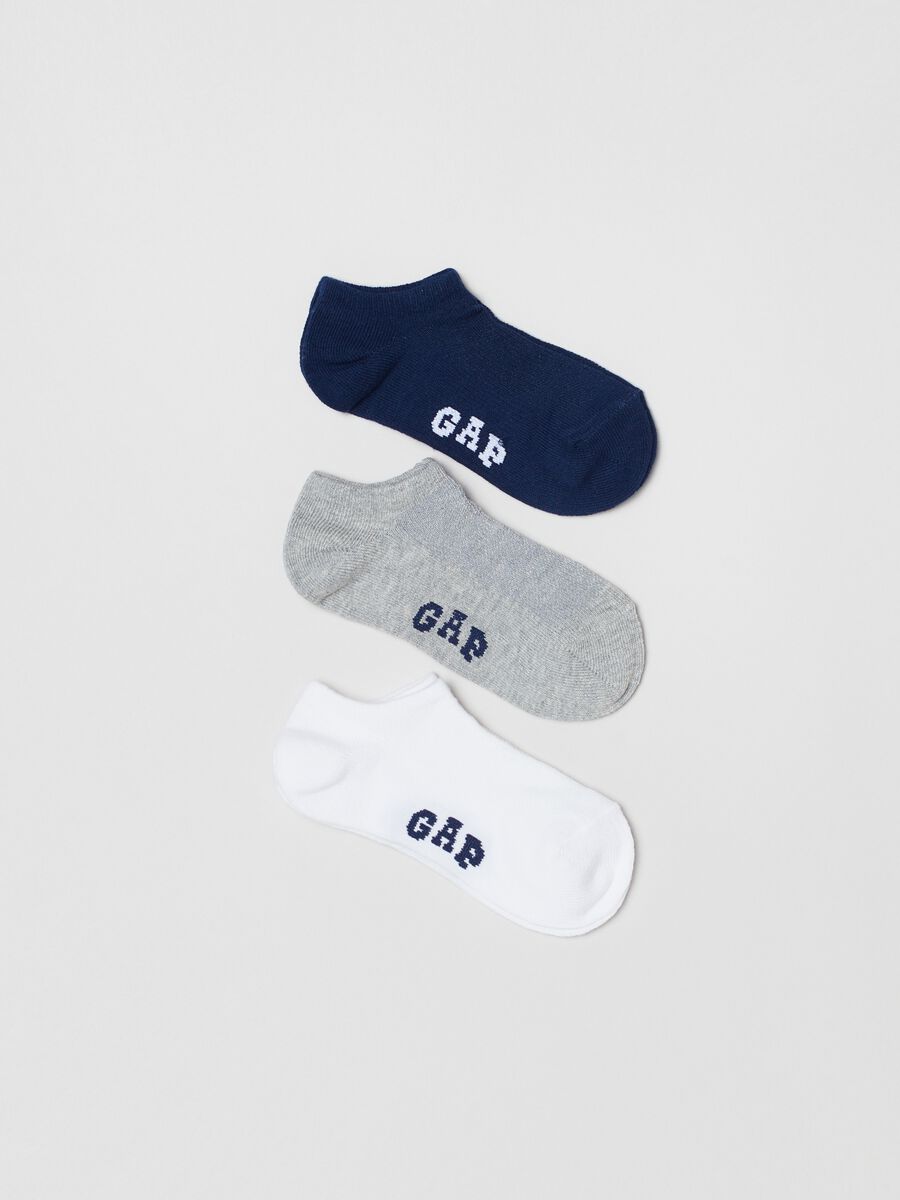 Three-pair pack shoe liners with logo Boy_0