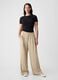 Wide-leg trousers with high waist and darts_3
