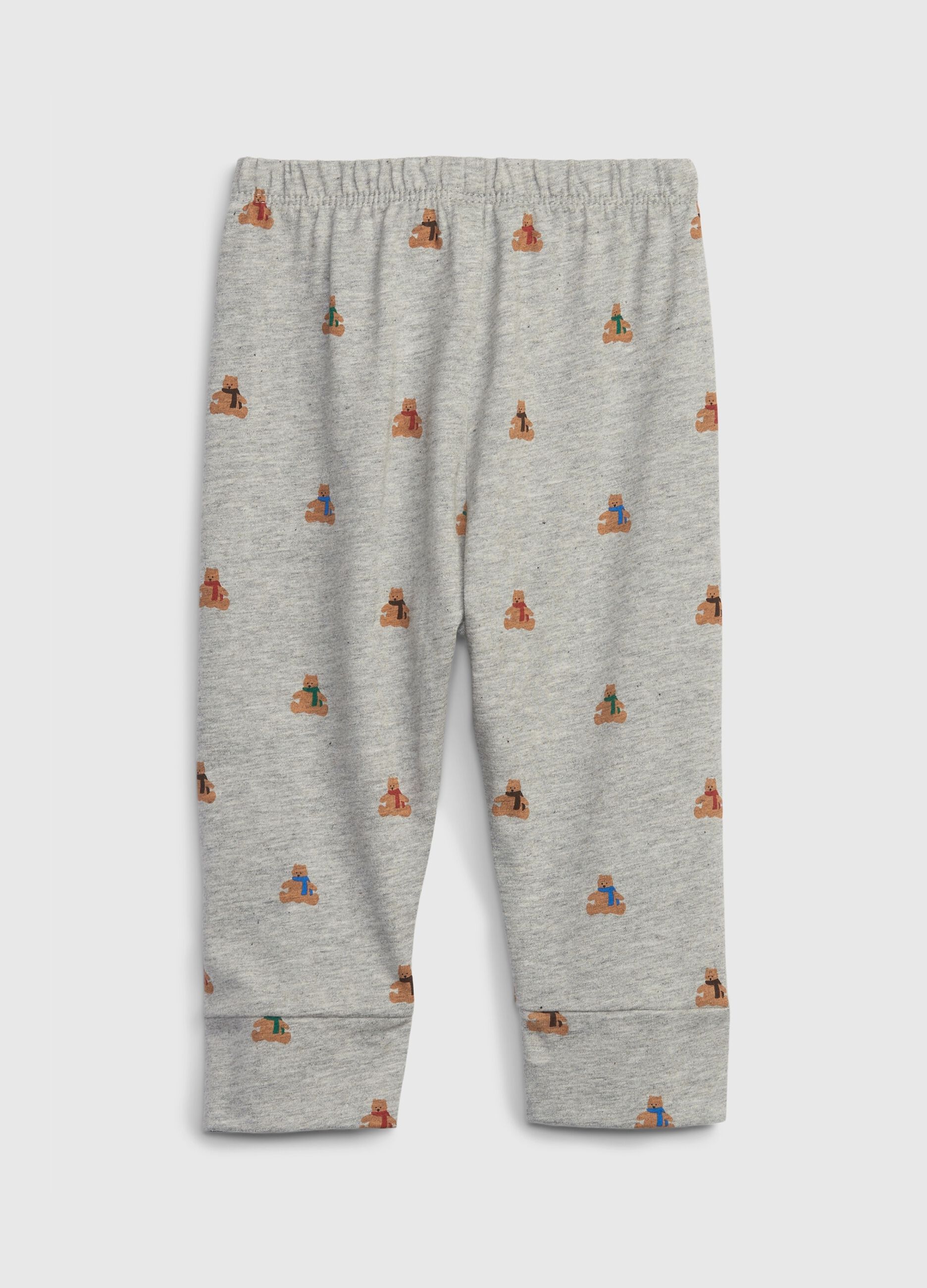 Joggers with drawstring and bear print_1