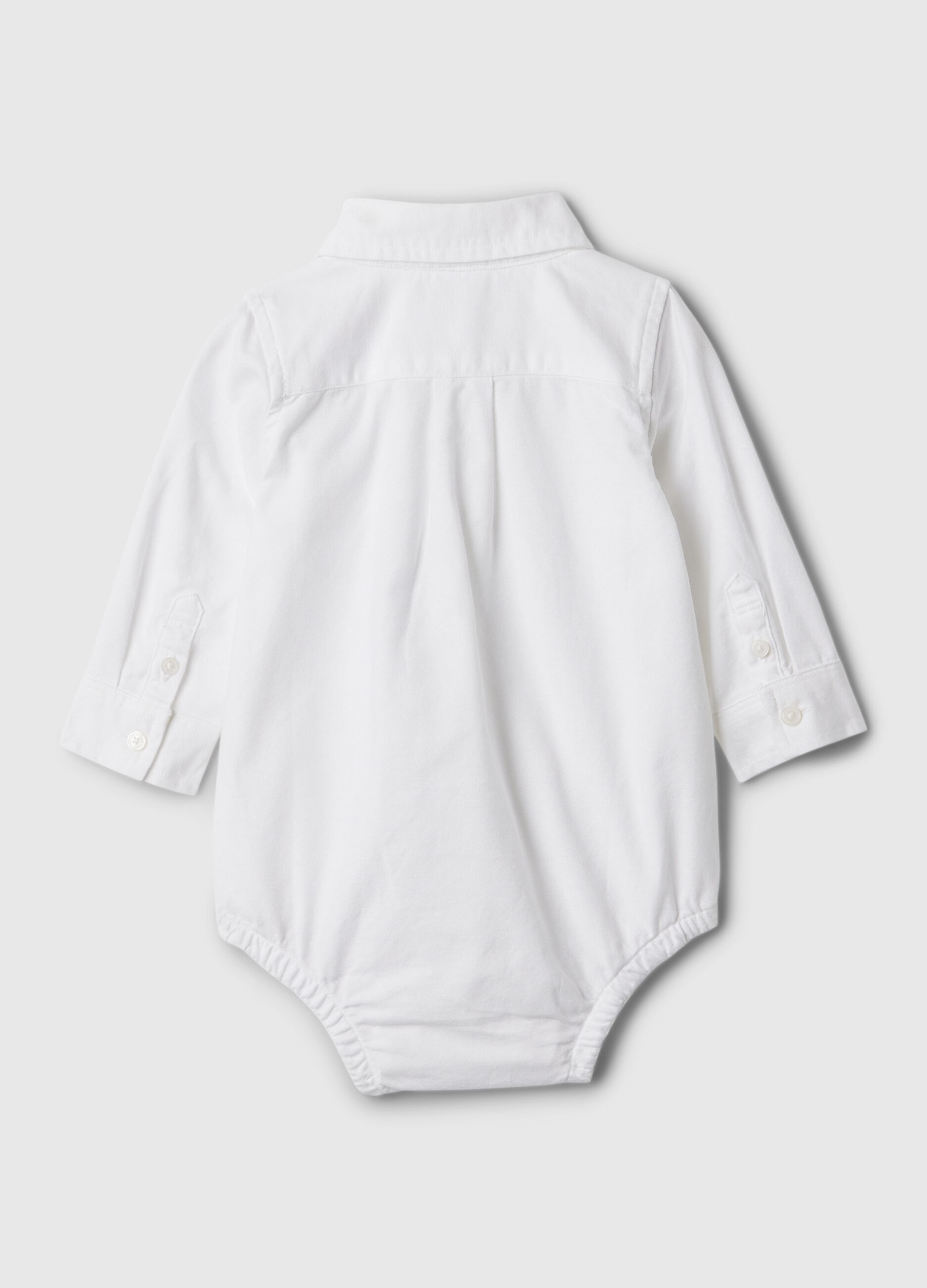 Body bianco per neonato elastizzato_1
