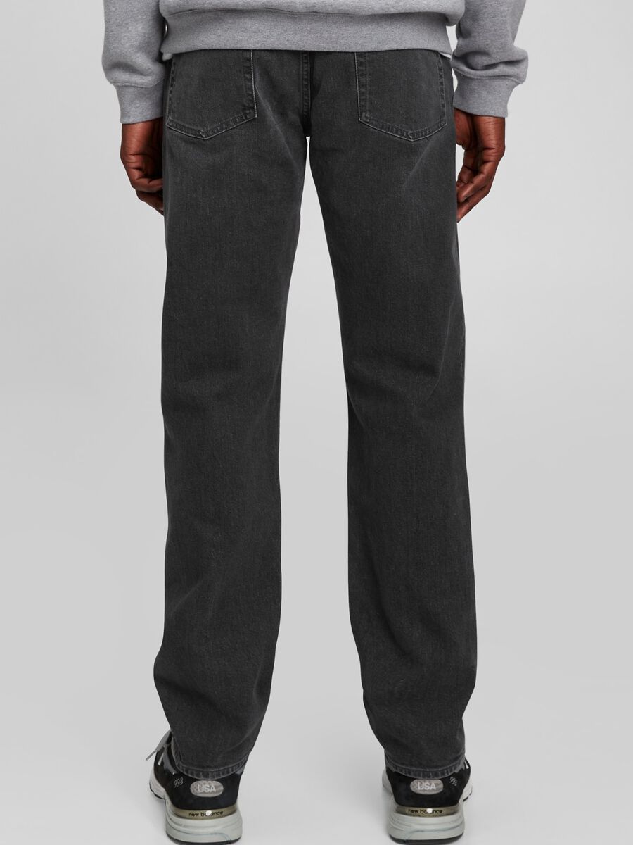 Straight-fit stretch jeans Man_1