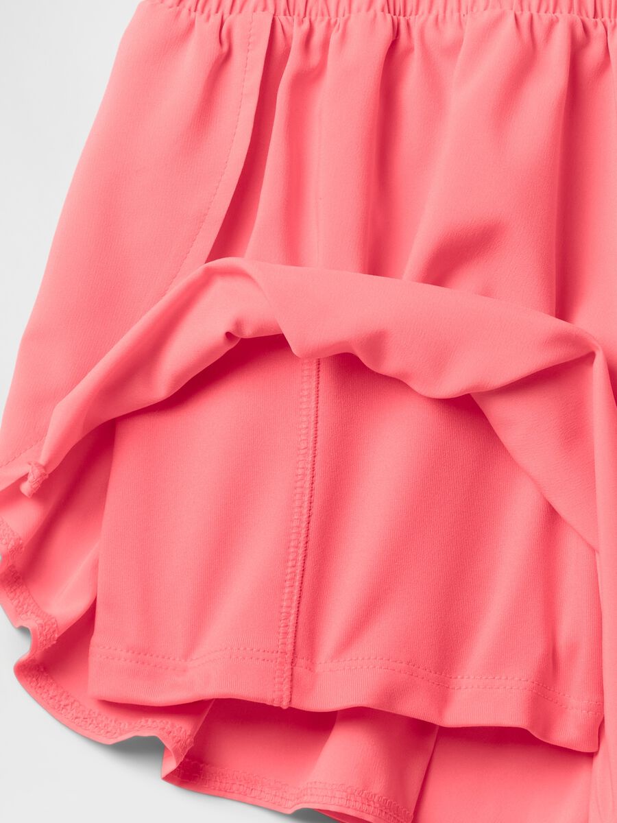 Short rosa in tessuto leggero Bambina_4