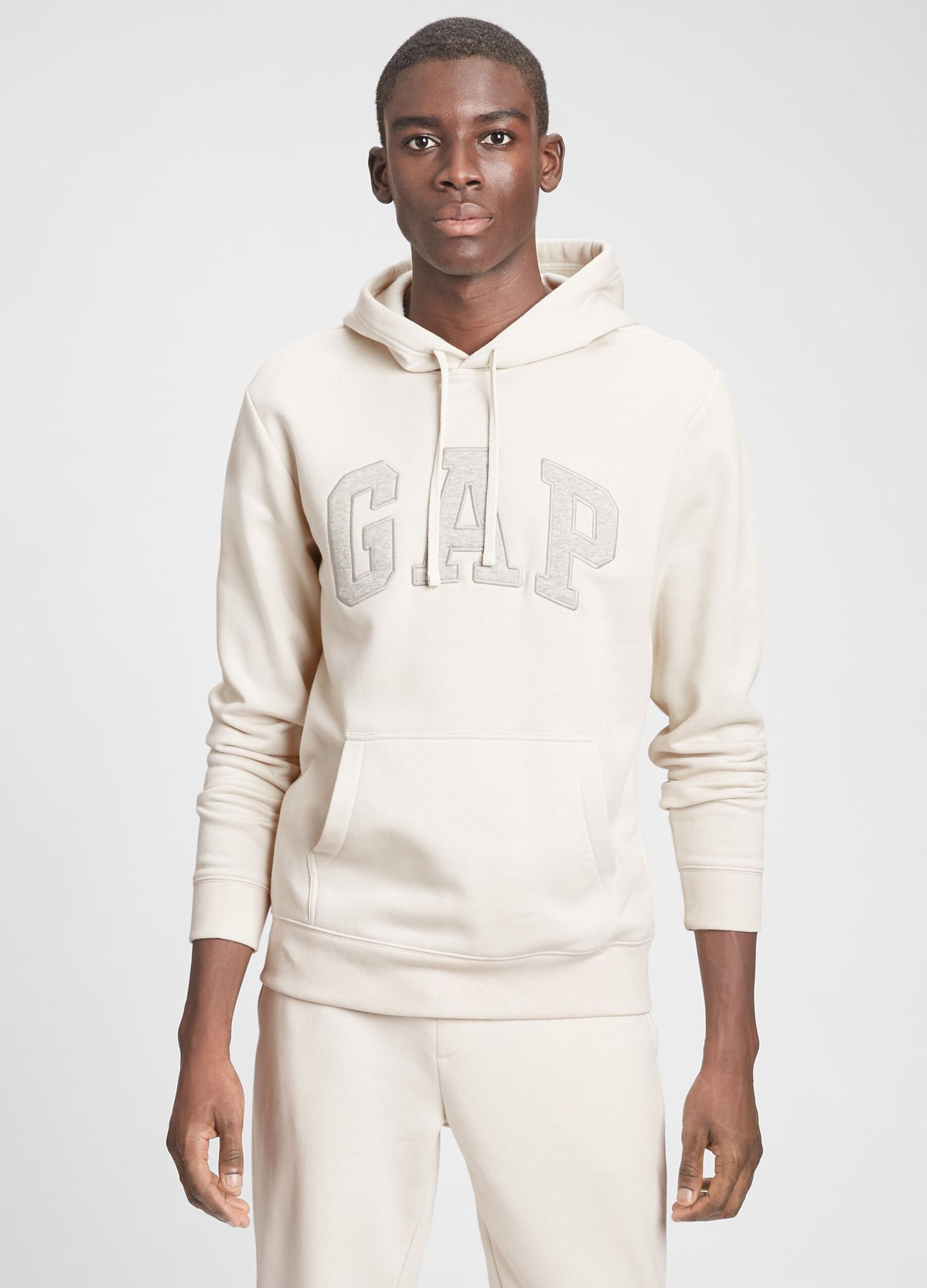 Hoodie with embroidered logo