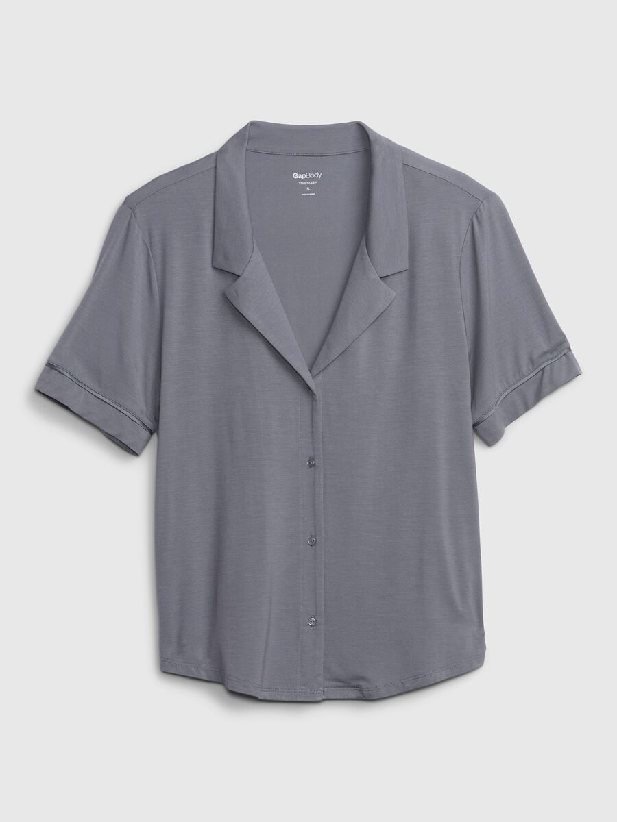 Shirt-style pyjama top Woman_5