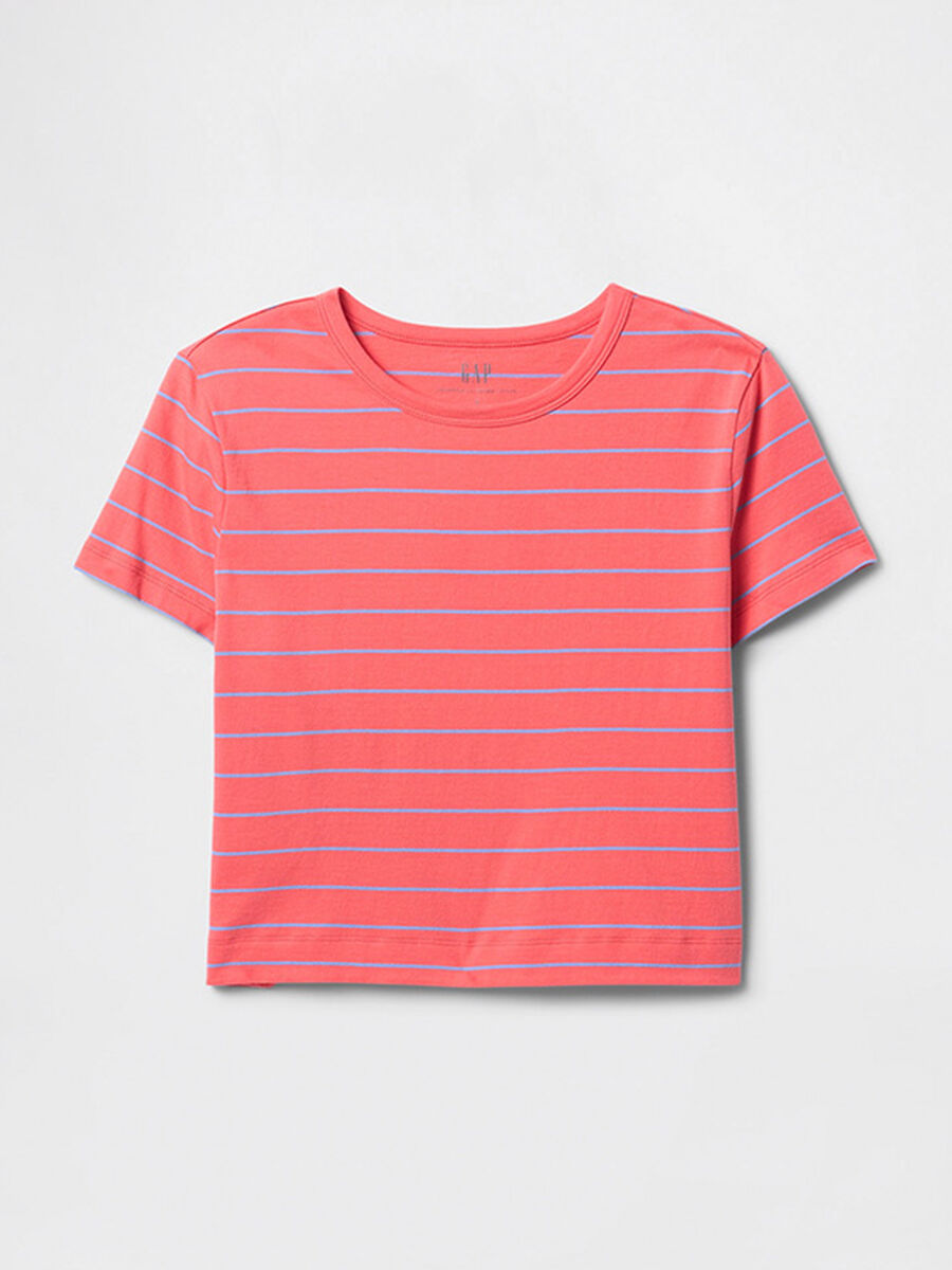 T-shirt multicolor in cotone a maniche corte Donna_3