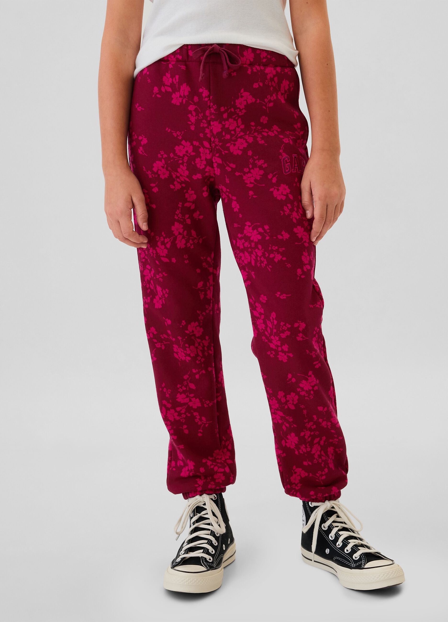 Joggers con coulisse e ricamo logo_1