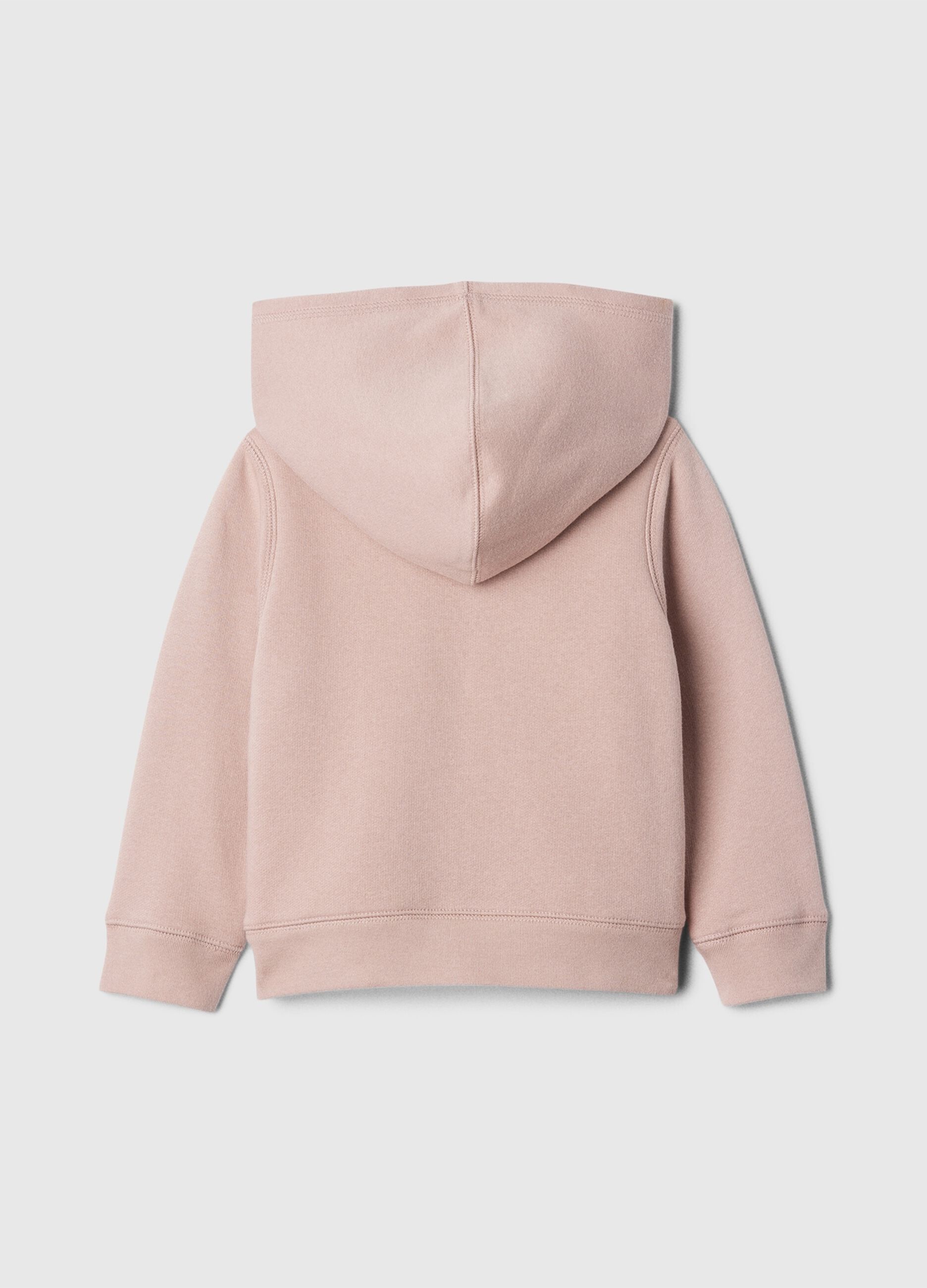 Full-zip sweatshirt and hood with sherpa lining_1