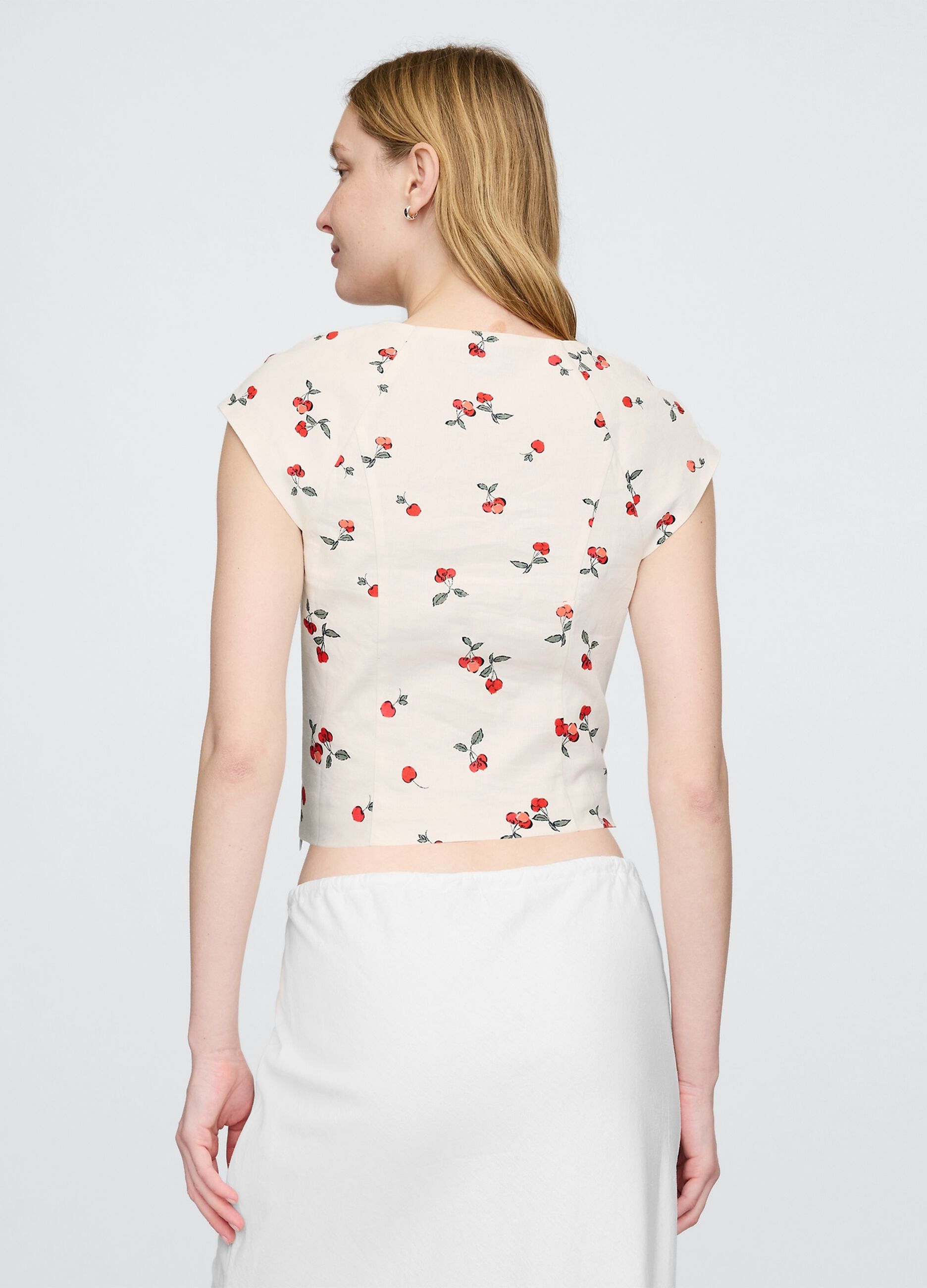 Blusa corta a fiori Gap_2