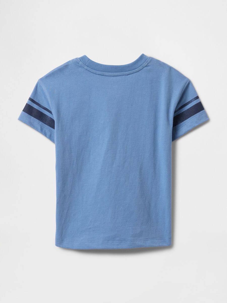 T-shirt azzurra GAP con stampa 1969 Bimbo_1