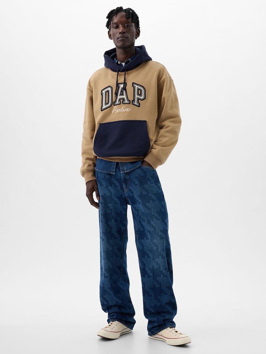 DAP x GAP Felpa con cappuccio e ricamo logo Unisex_0