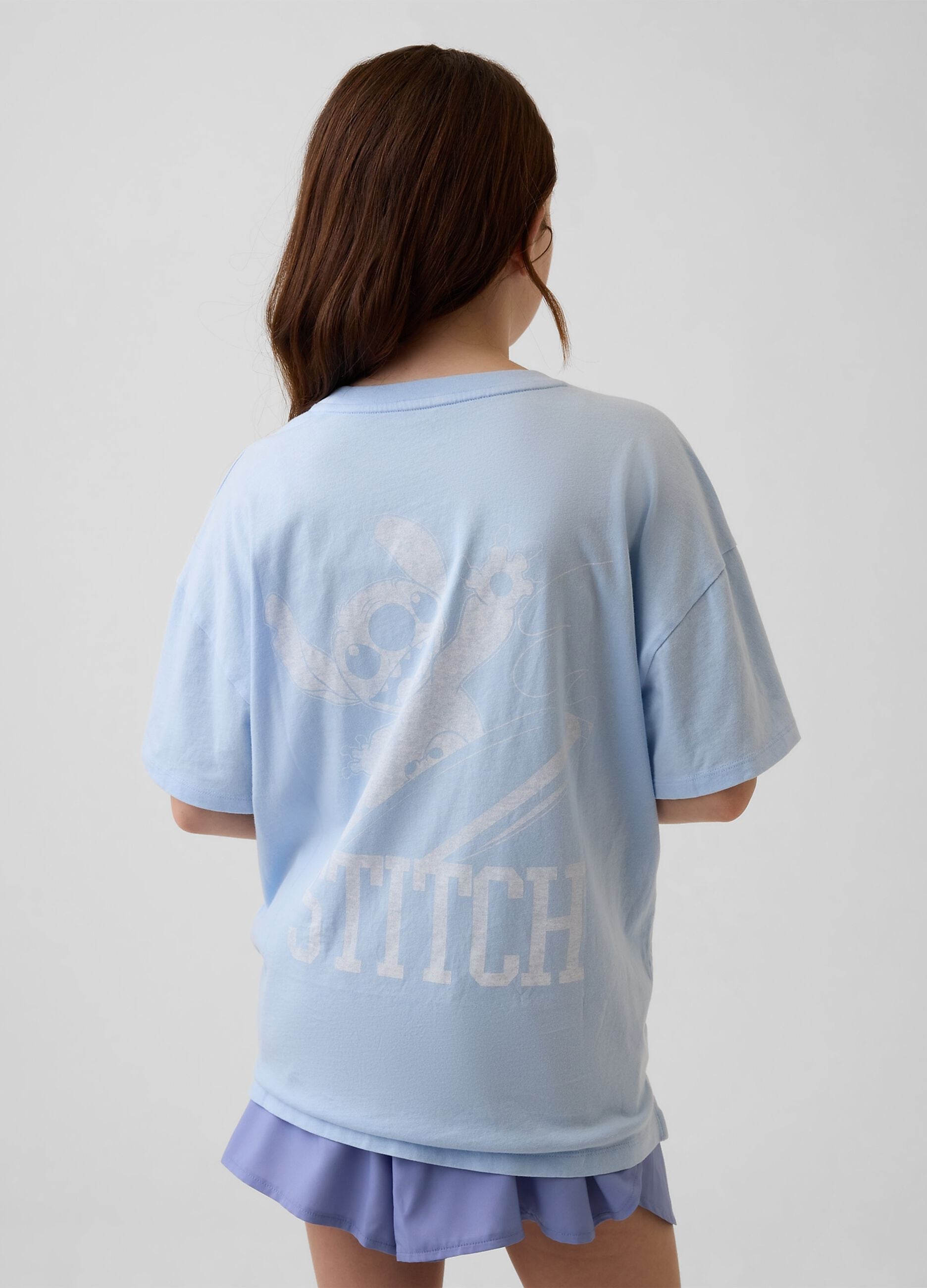 T-shirt Stitch Disney a maniche corte in puro cotone