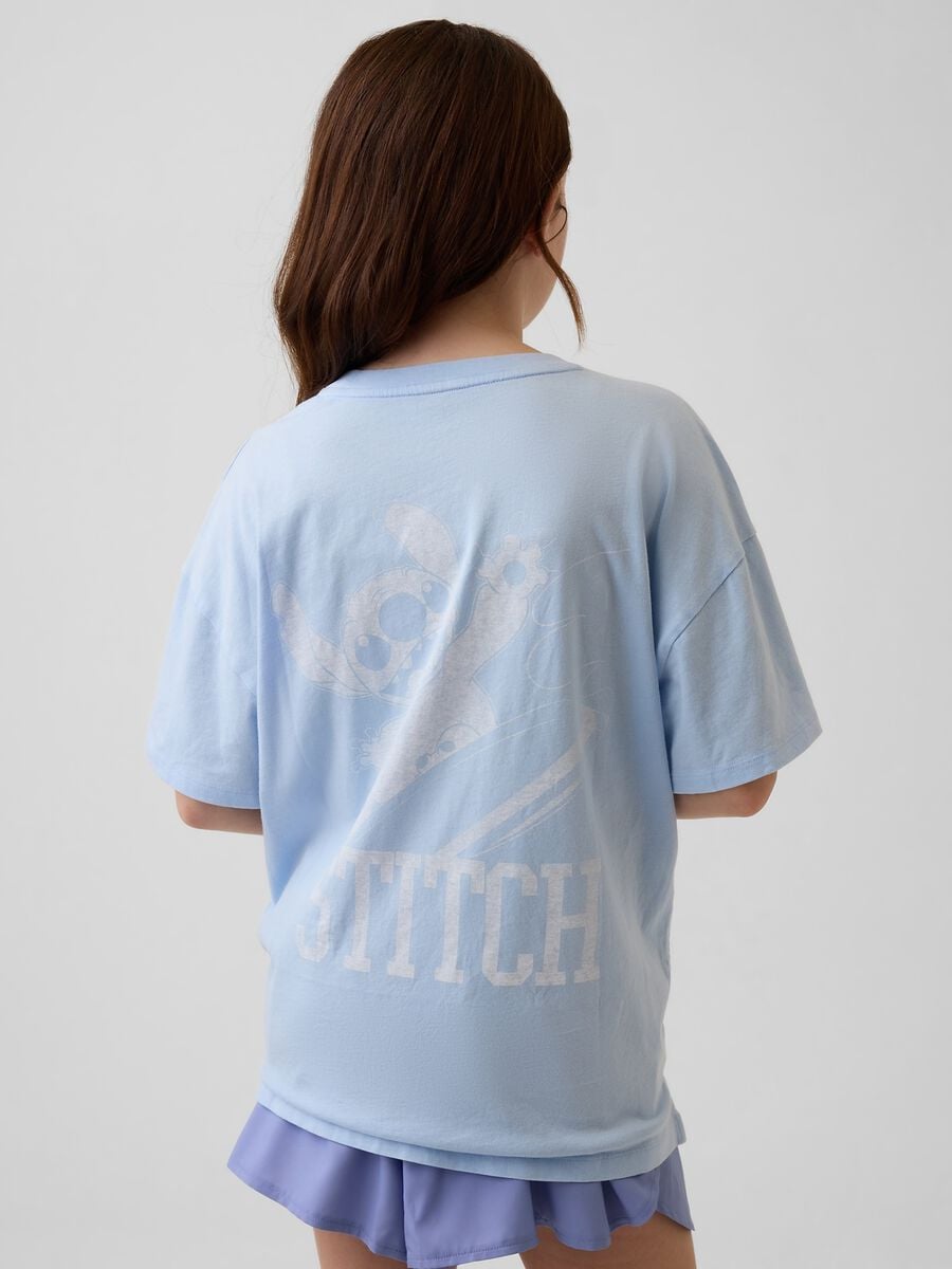 T-shirt Stitch Disney a maniche corte in puro cotone Bambina_1