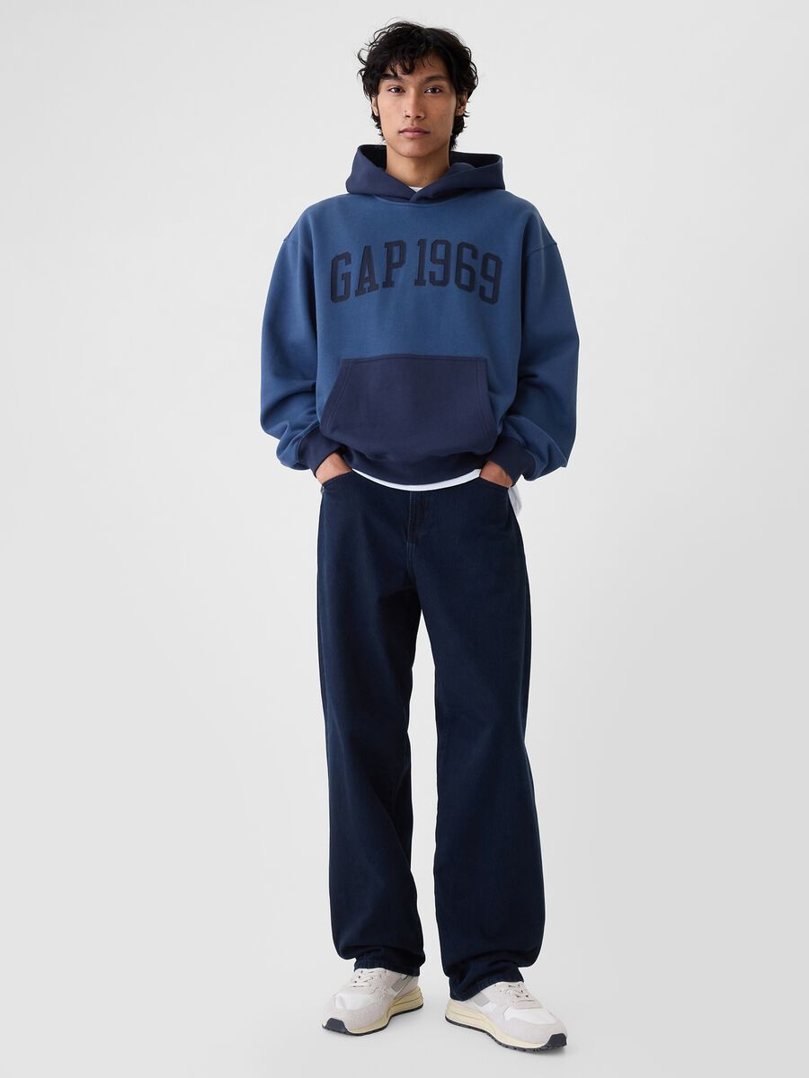Felpa con cappuccio e stampa logo  Uomo_1