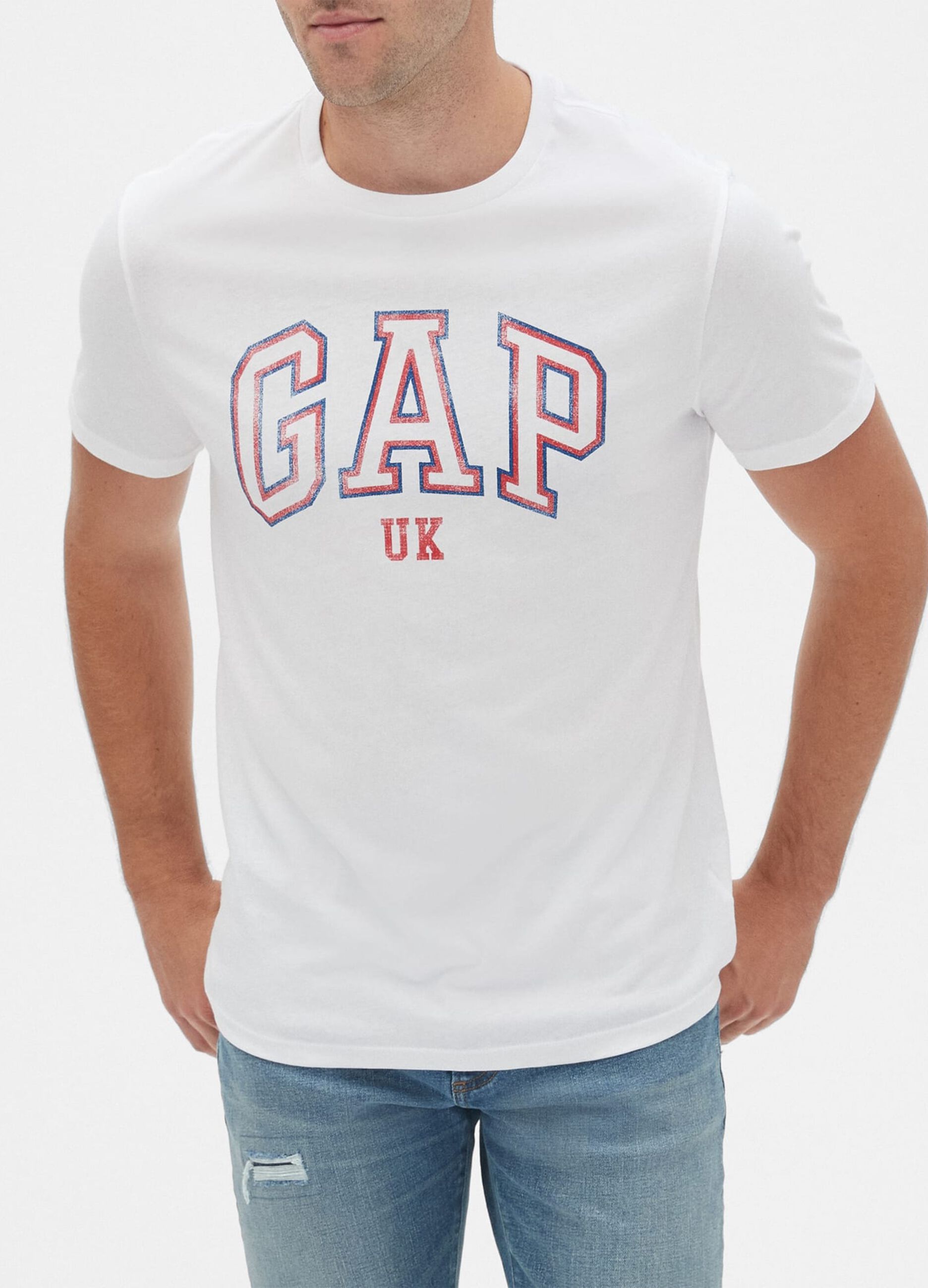 T-shirt in cotone con stampa logo