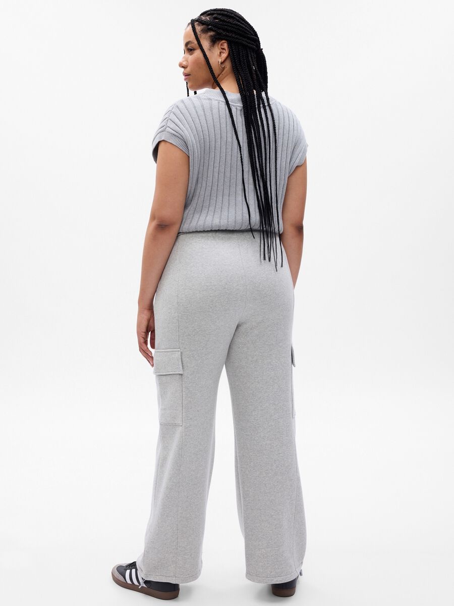 Joggers cargo in felpa con coulisse Donna_4