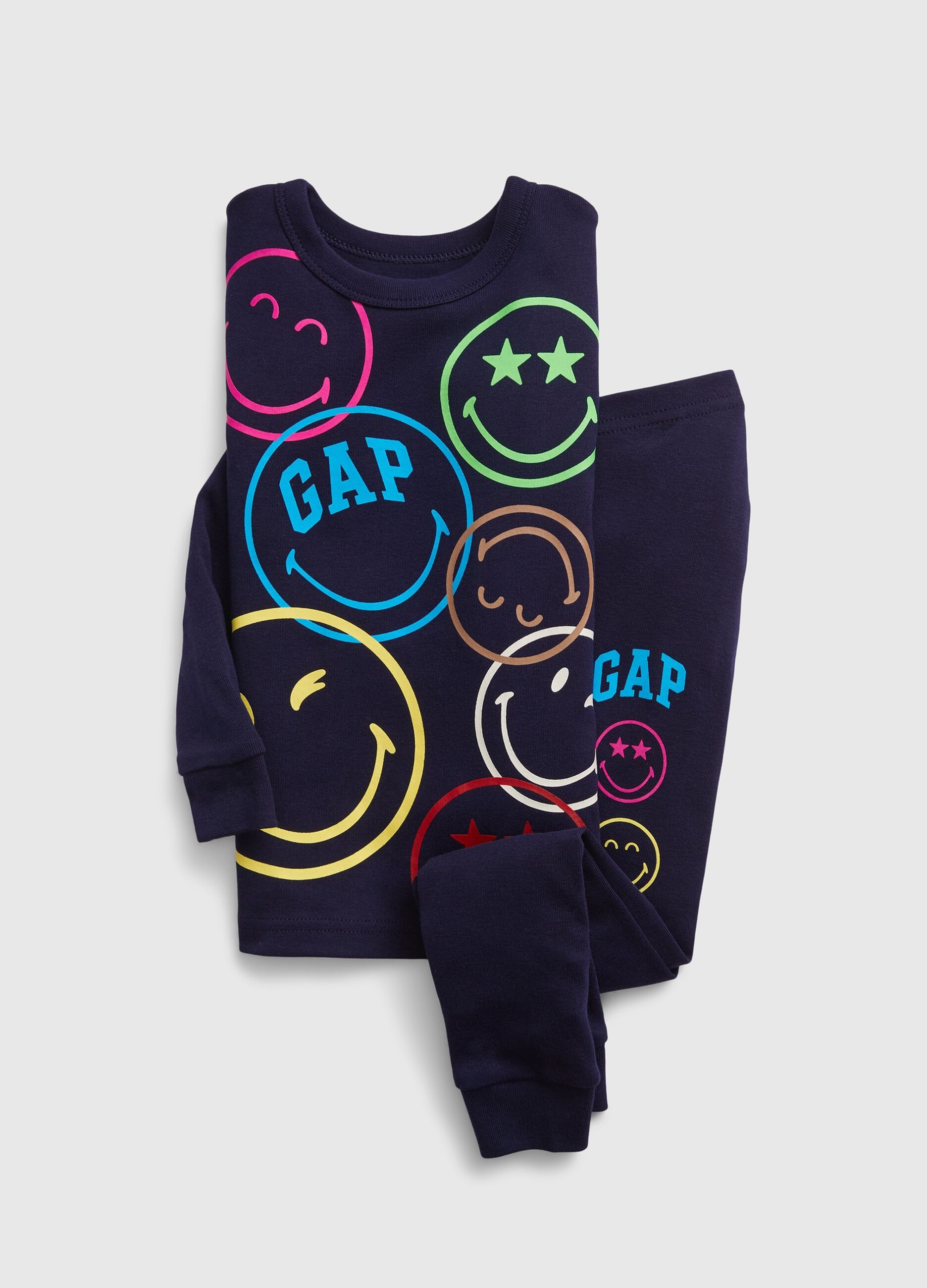 Full-length pyjamas with Smiley® print