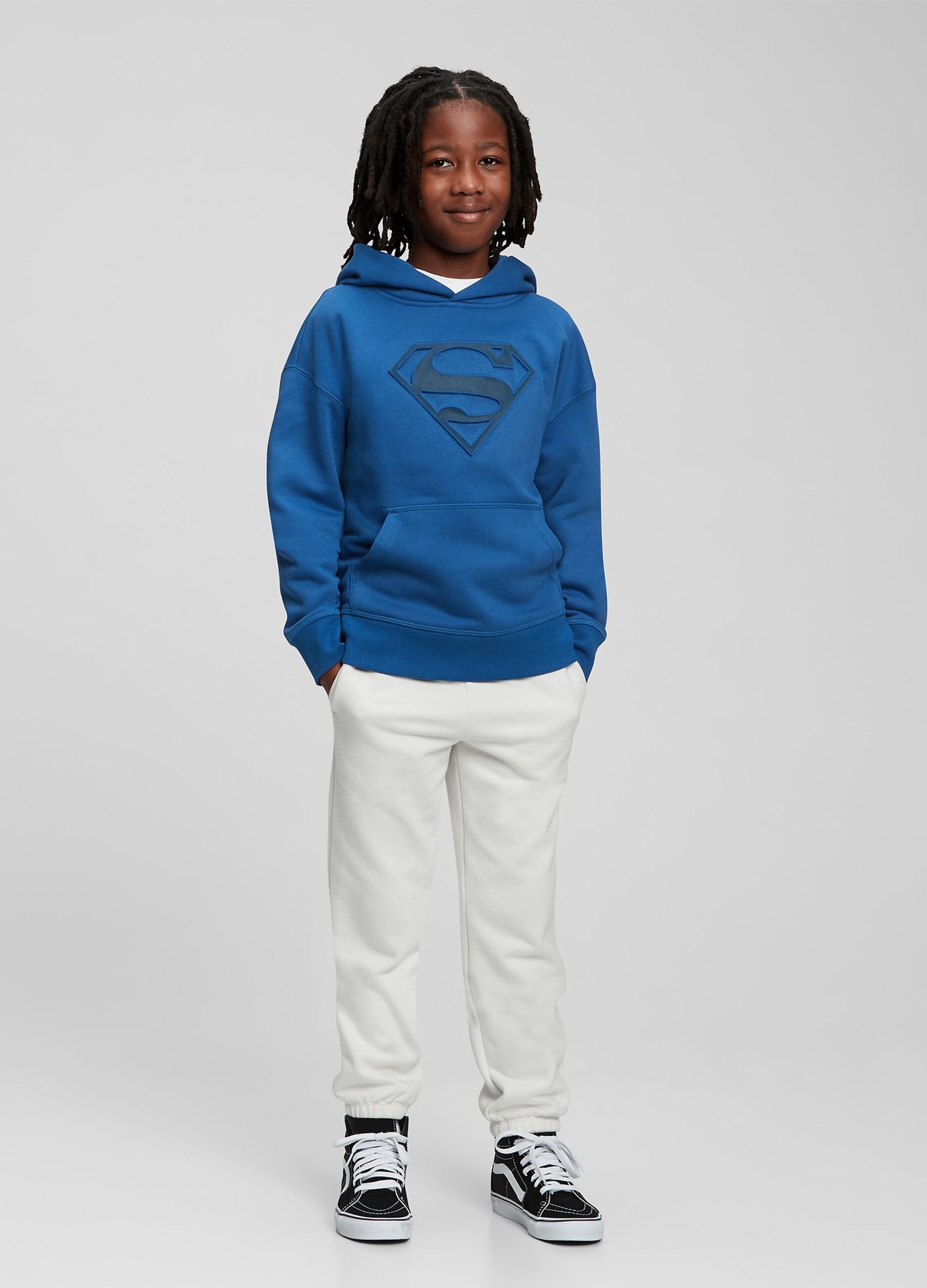 Felpa oversize con logo Superman