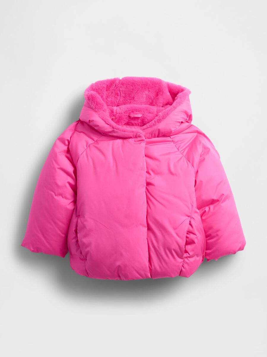 Pink padded jacket for girls Girl_0