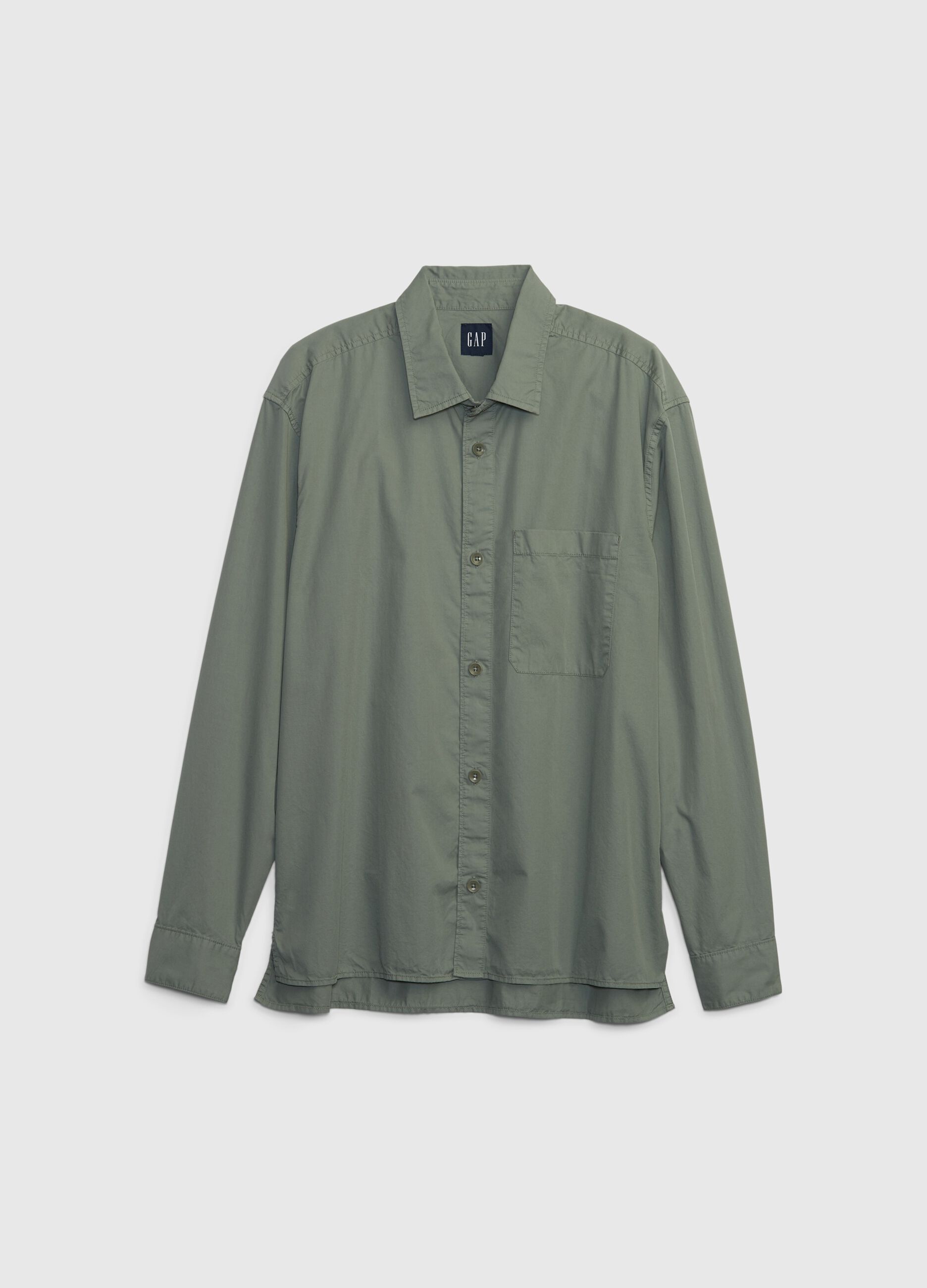 Regular-fit twill shirt with pocket_3