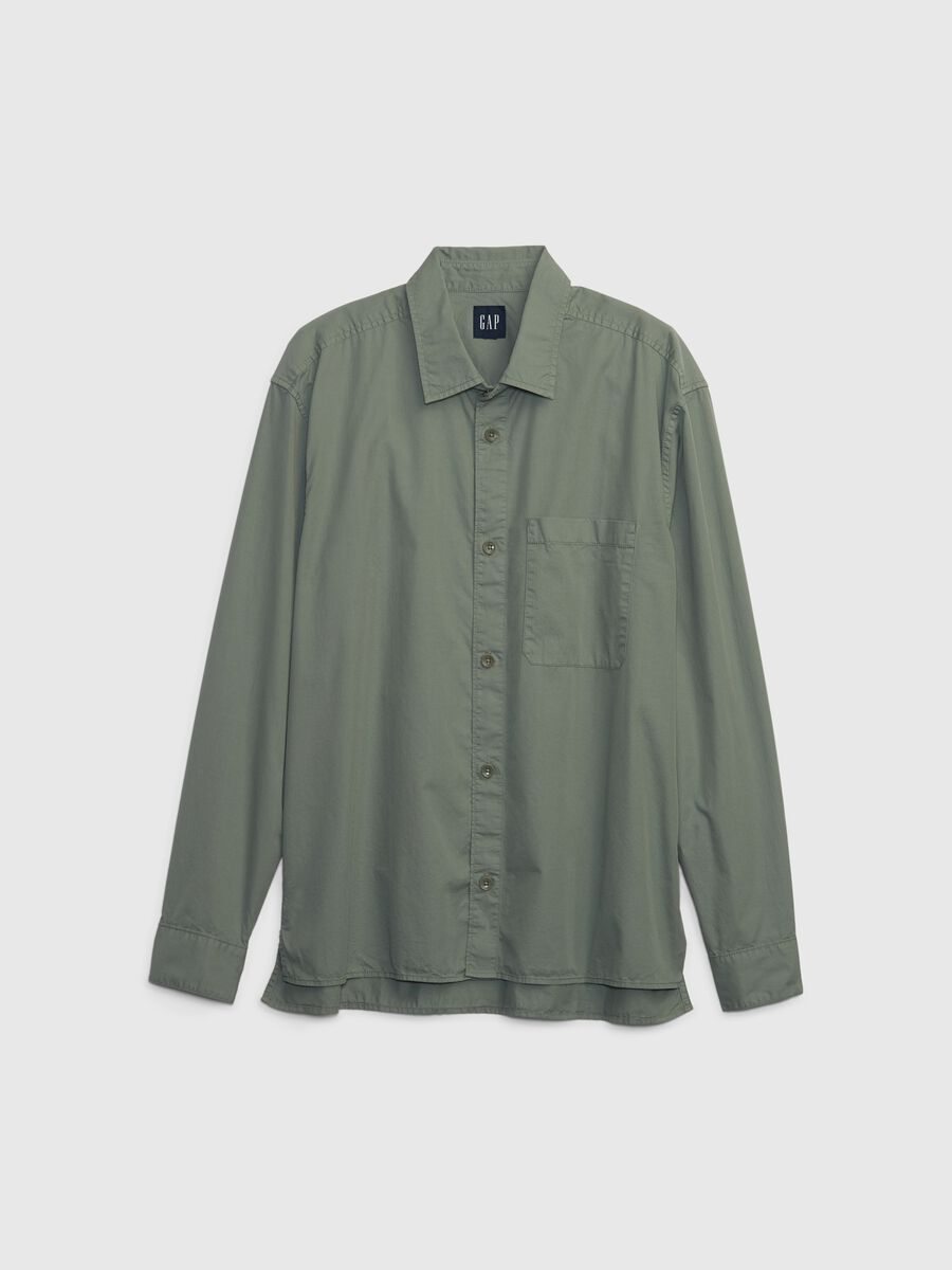Regular-fit twill shirt with pocket Man_3