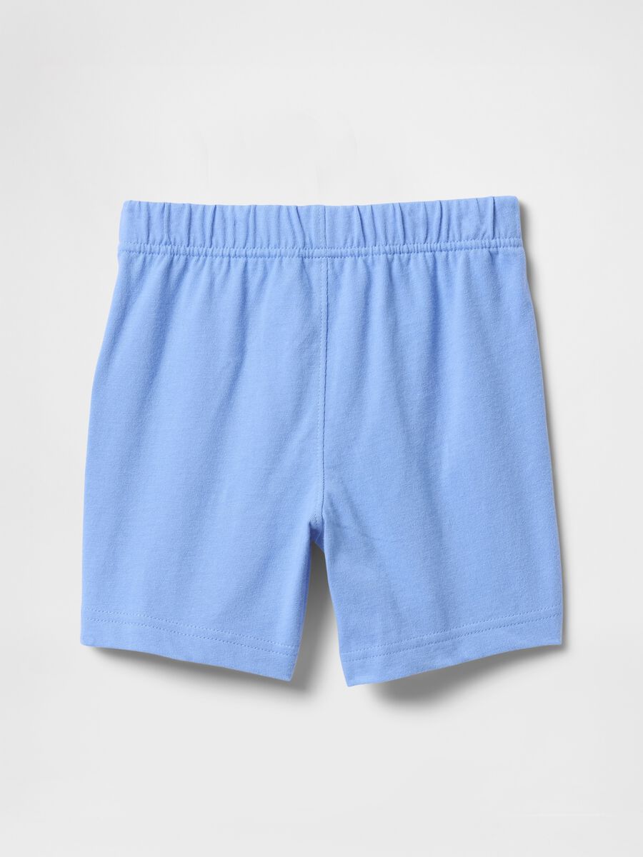 Short azzurri in cotone stretch Bimbo_1