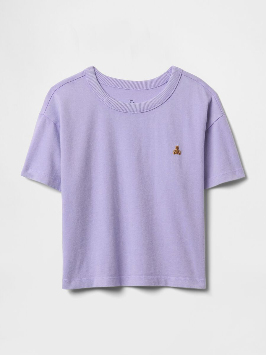 Maglietta girocollo viola Unisex_2