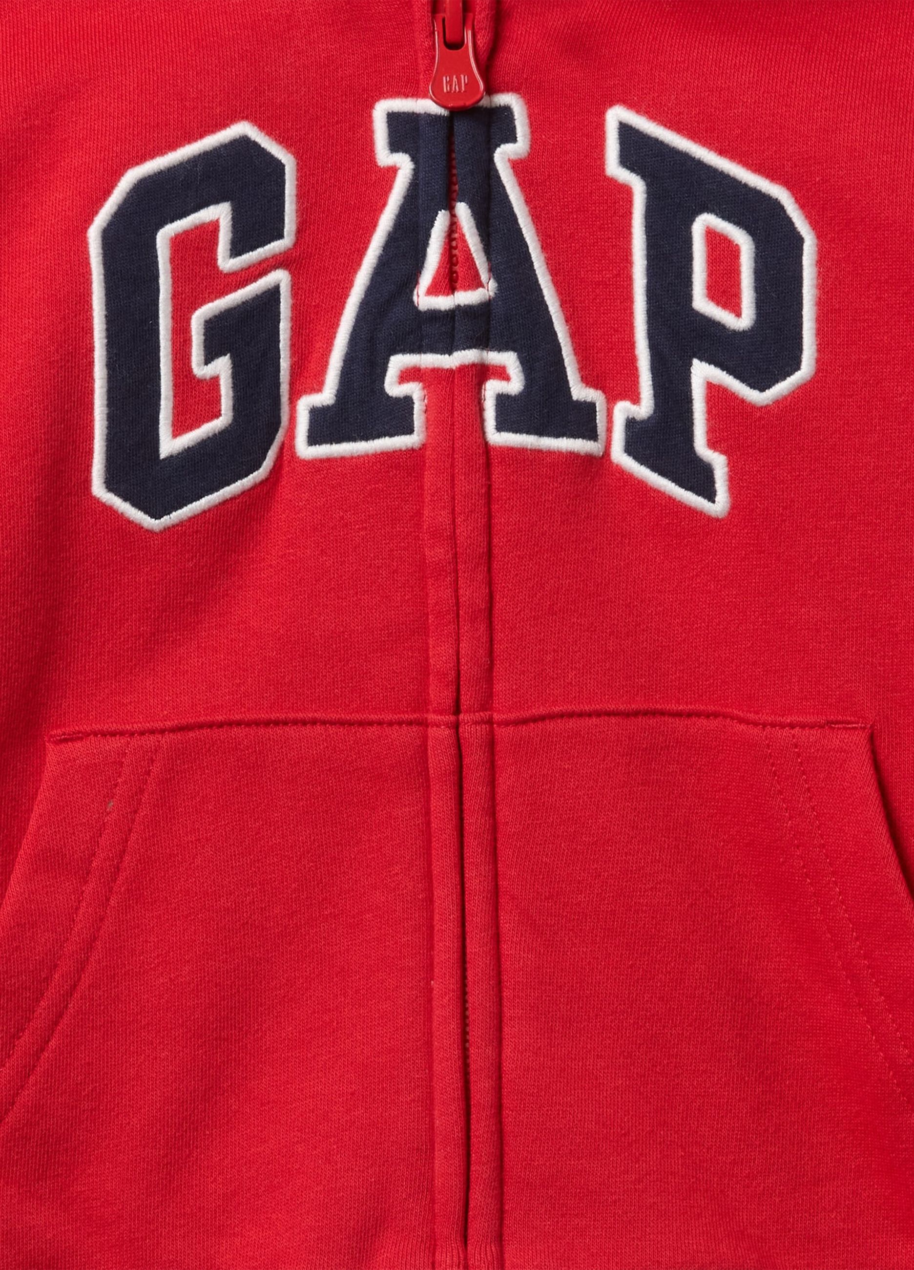 Felpa con cappuccio rossa GAP Kids_2
