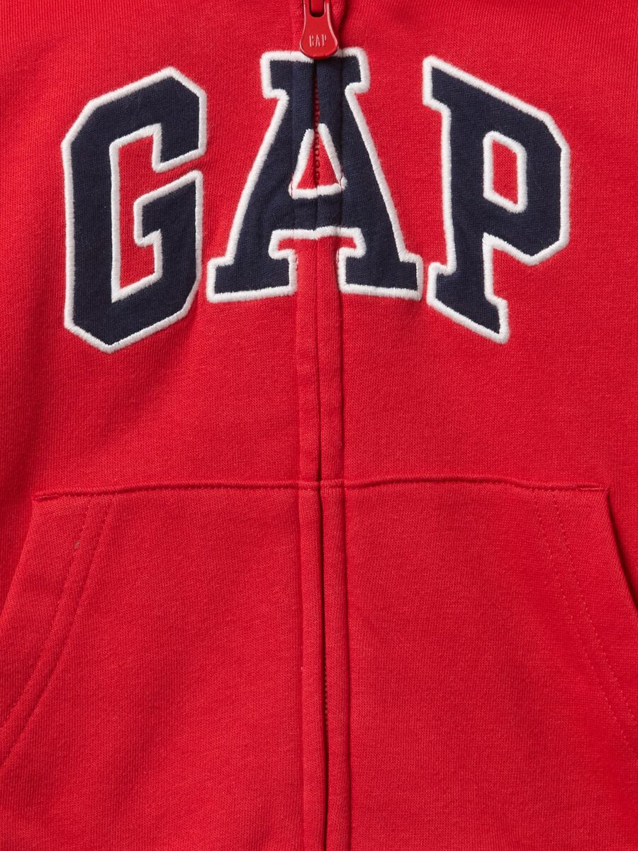 Felpa con cappuccio rossa GAP Kids Bimbo_2