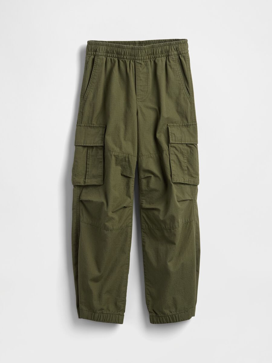 Green cargo trousers for boys Boy_5