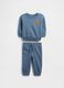 Blue set with sweatshirt and trousers_0