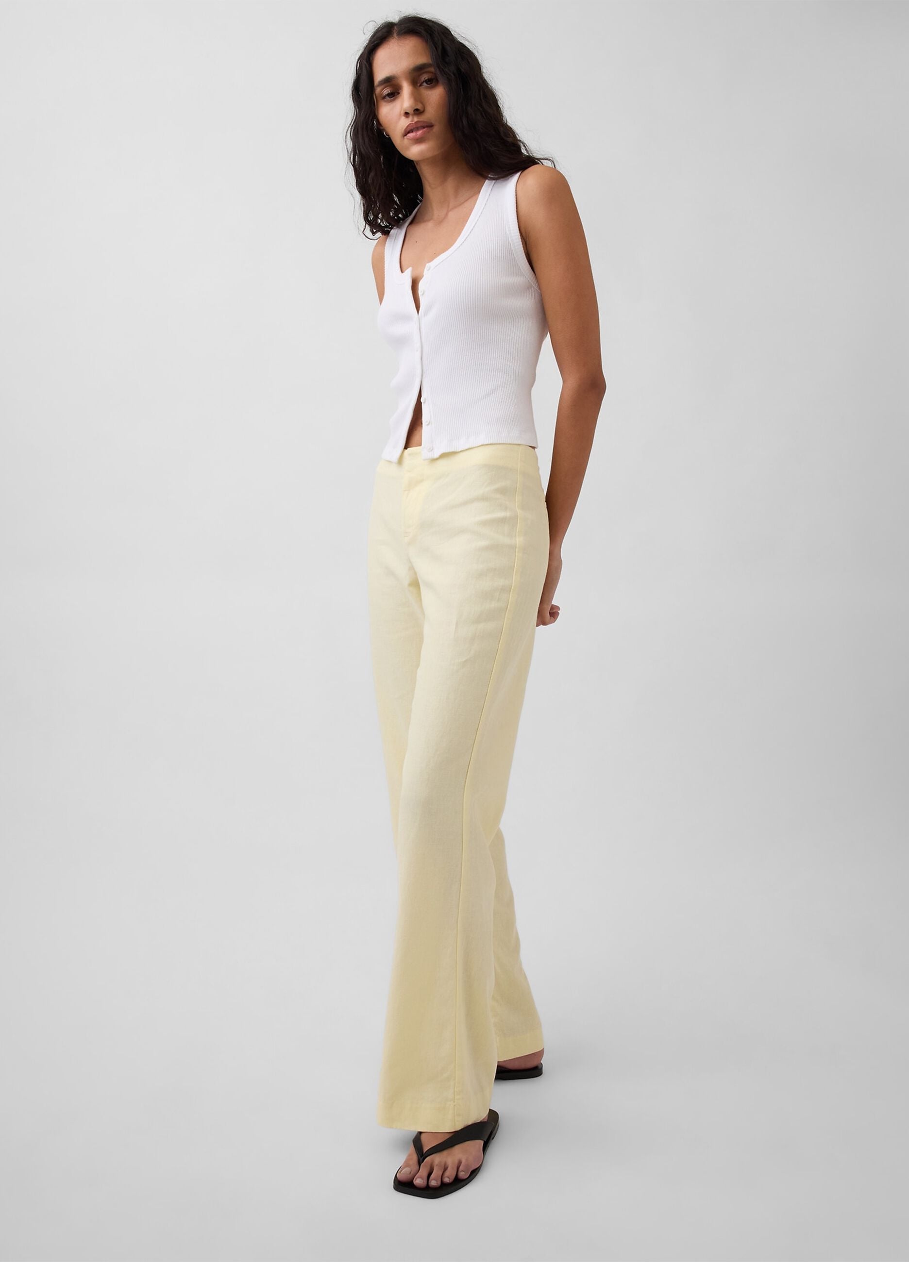 Pantaloni in misto lino