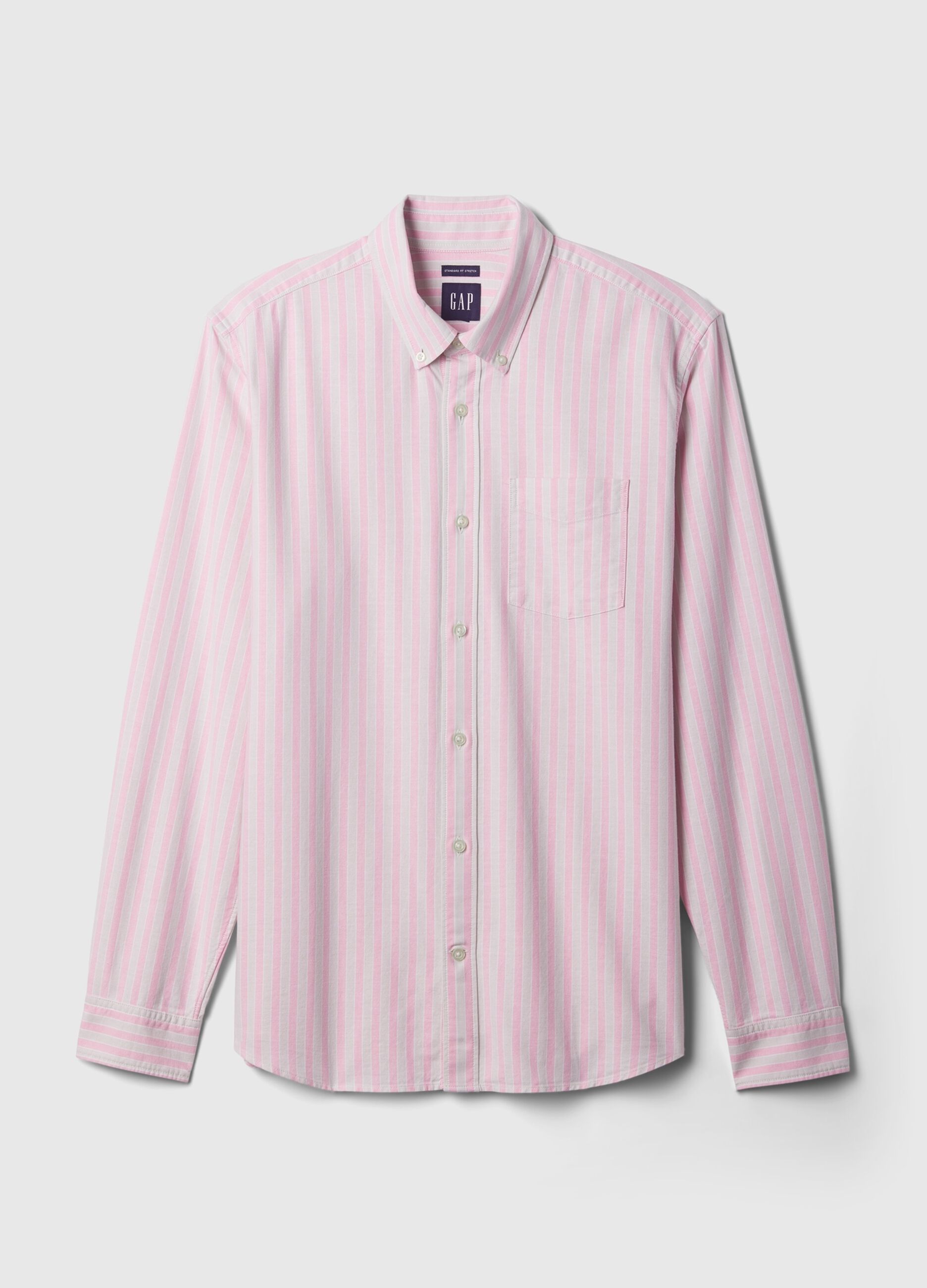 Regular-fit shirt in striped Oxford cotton_3