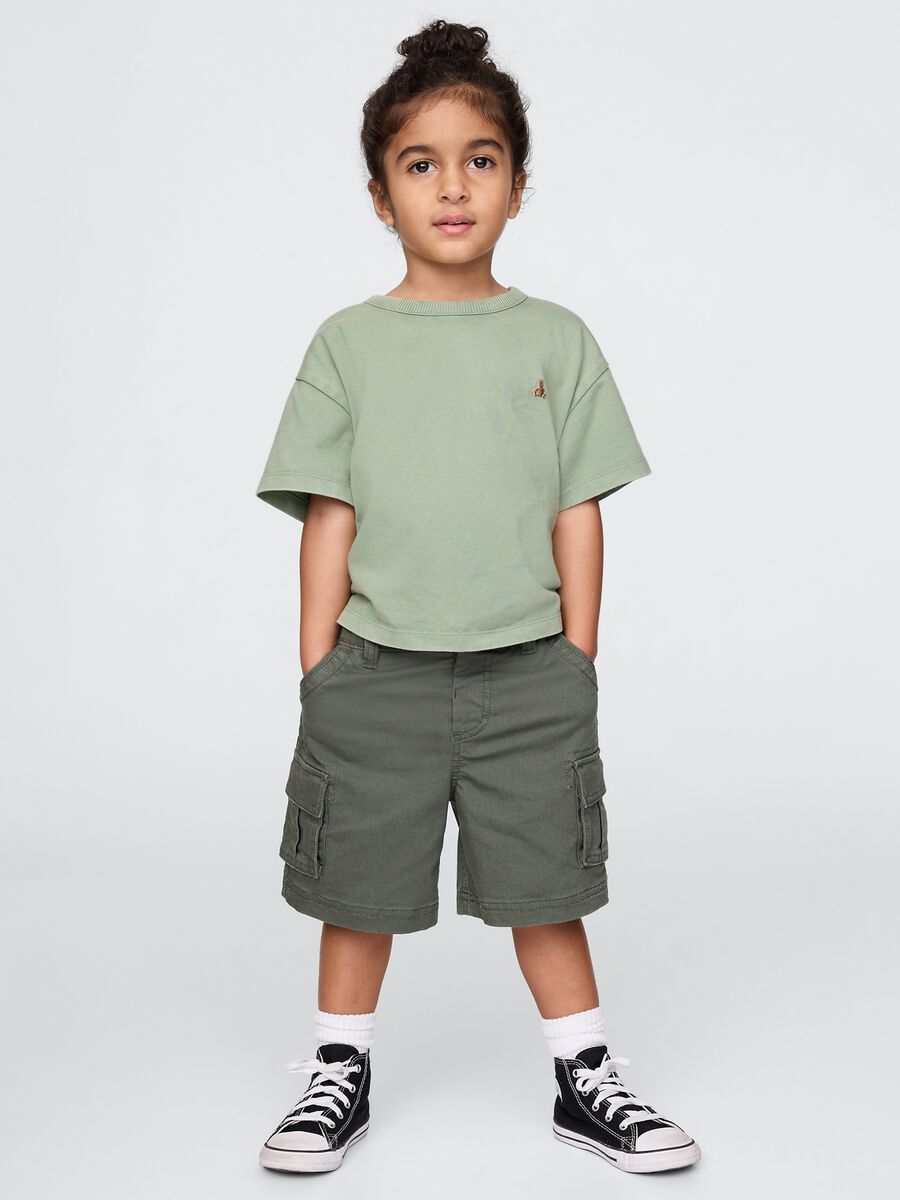 Bermuda verdi con tasche cargo per bambini Bimbo_0