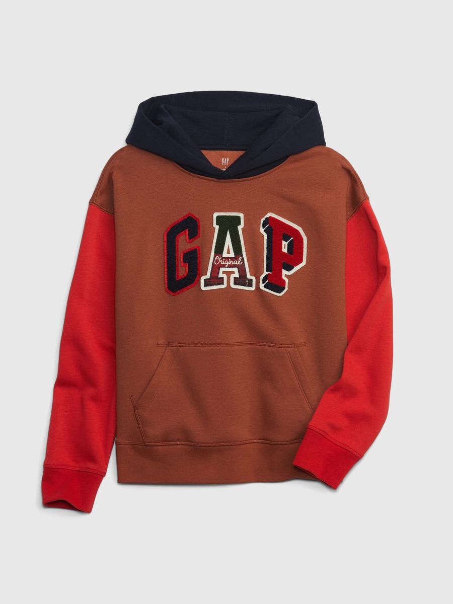 Hoodie with logo patch Boy_0