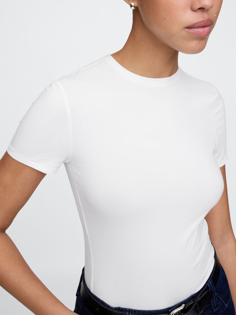 Body in cotone elasticizzato Donna_4