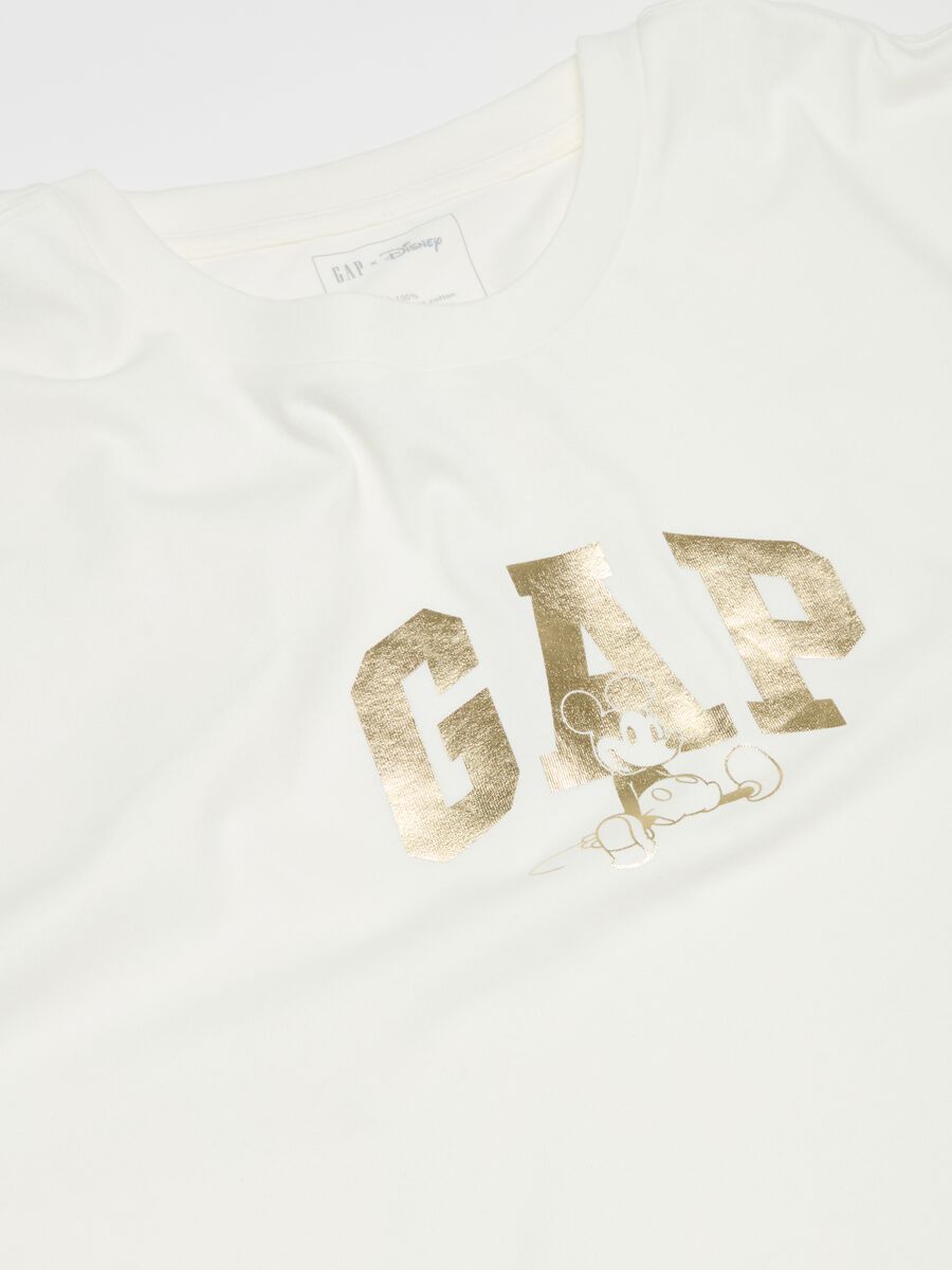 T-shirt con stampa logo in foil Uomo_2