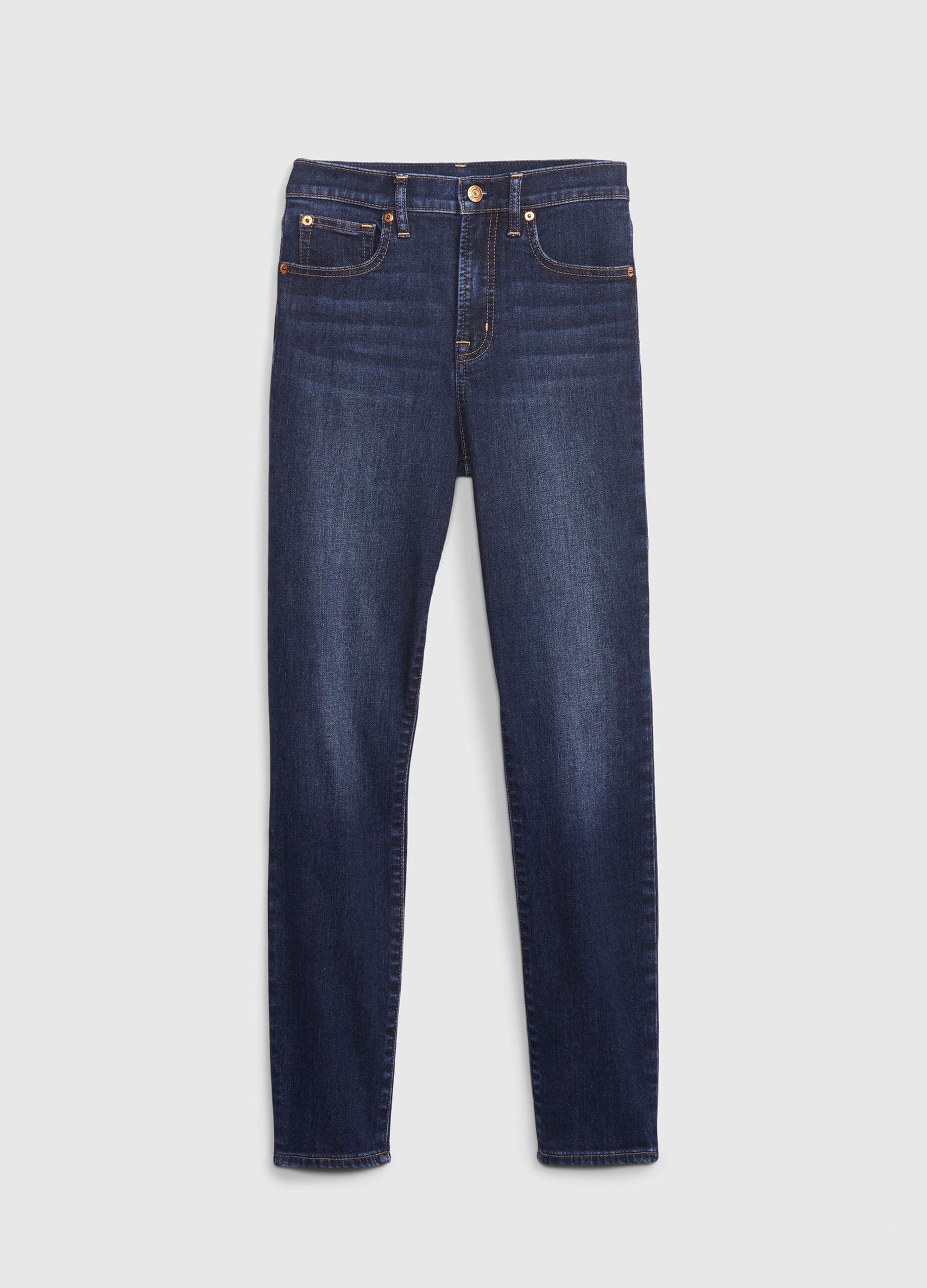 Jeans skinny fit a vita alta