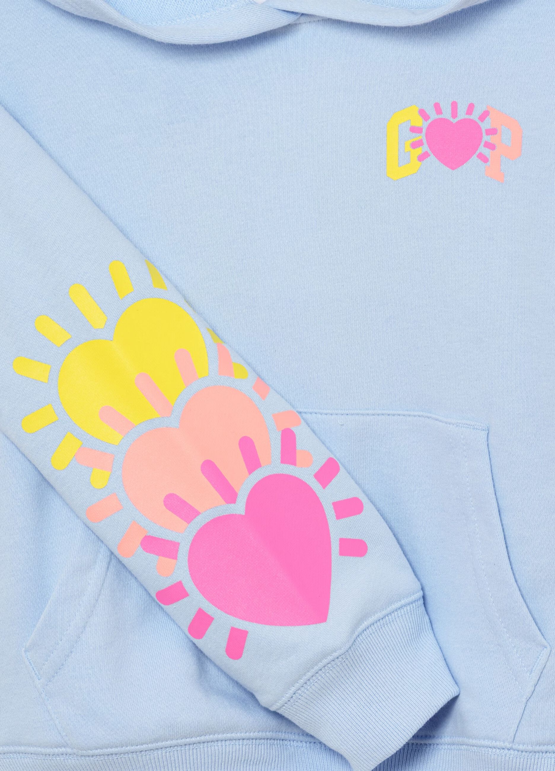 Felpa con logo e cappuccio in misto cotone