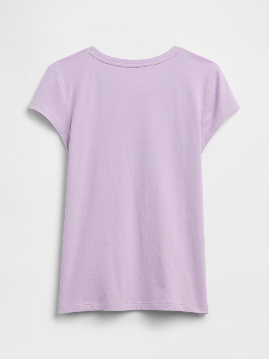 T-shirt a maniche corte in puro cotone Bambina_1