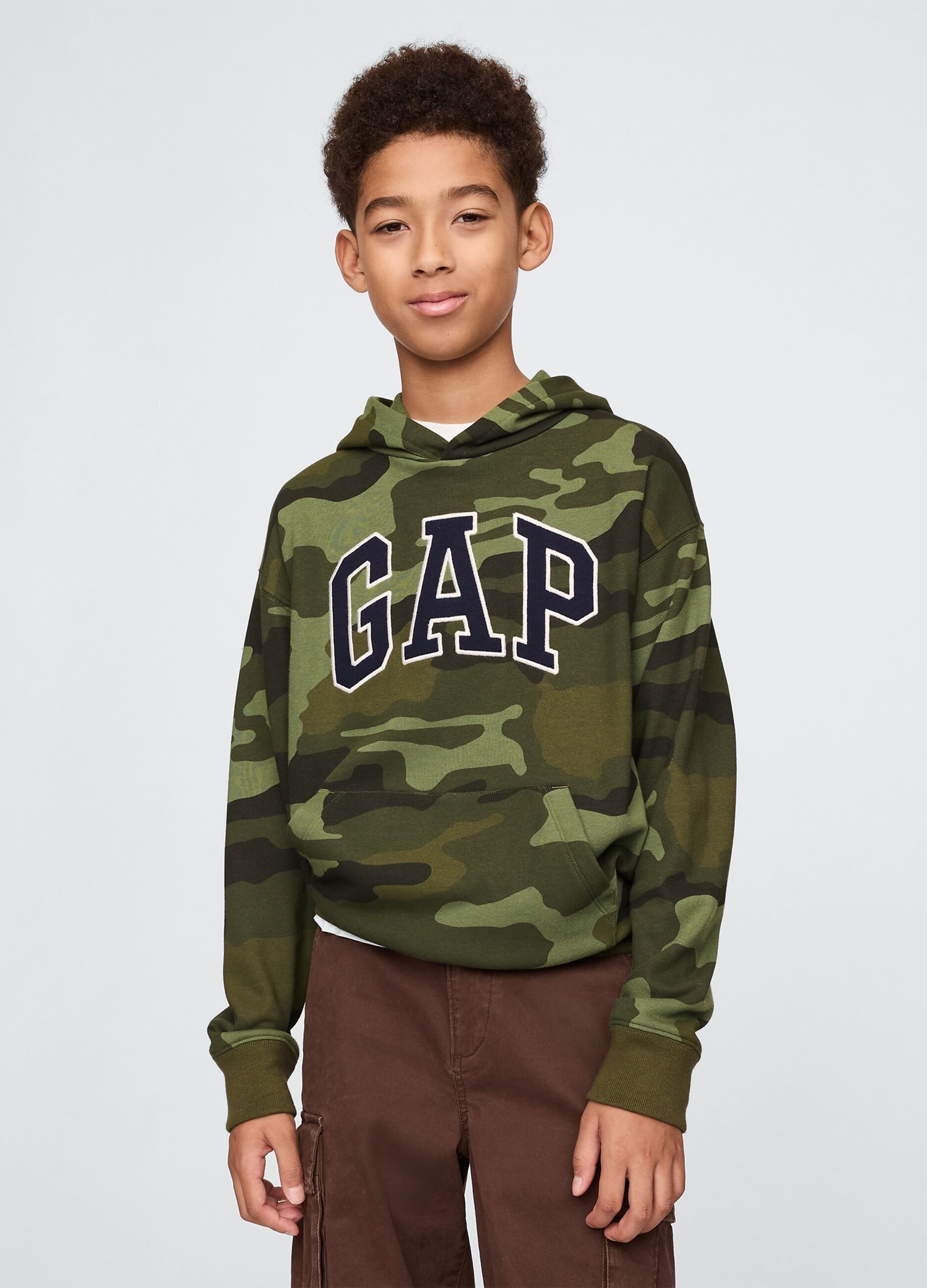 Felpa con cappuccio camouflage GAP