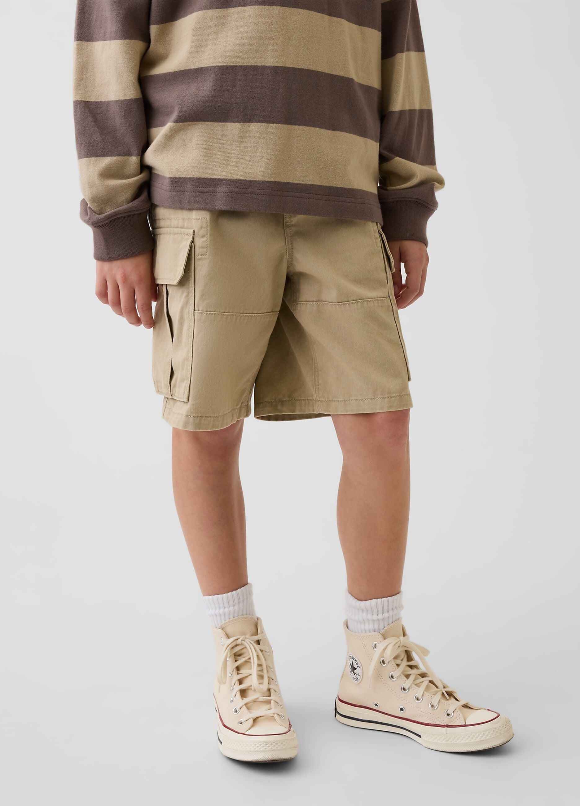 Shorts cargo in puro cotone