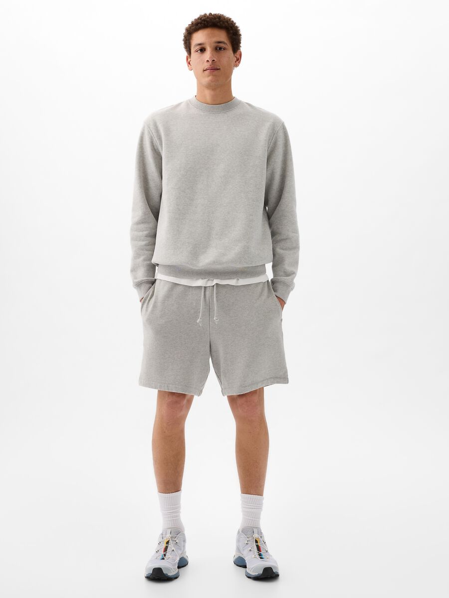 Bermuda jogger in felpa con coulisse Uomo_0
