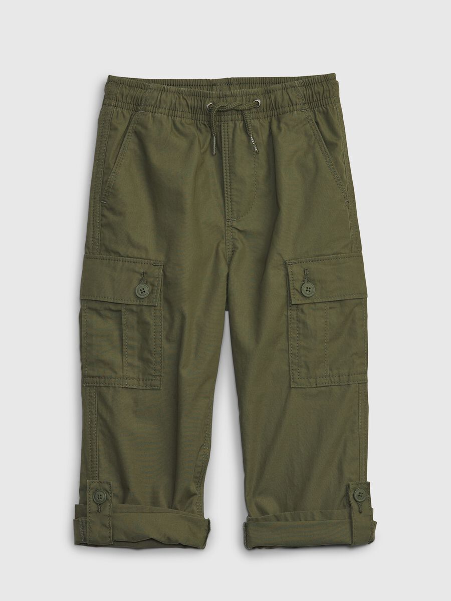 Cargo joggers in cotton with drawstring Toddler Boy_2