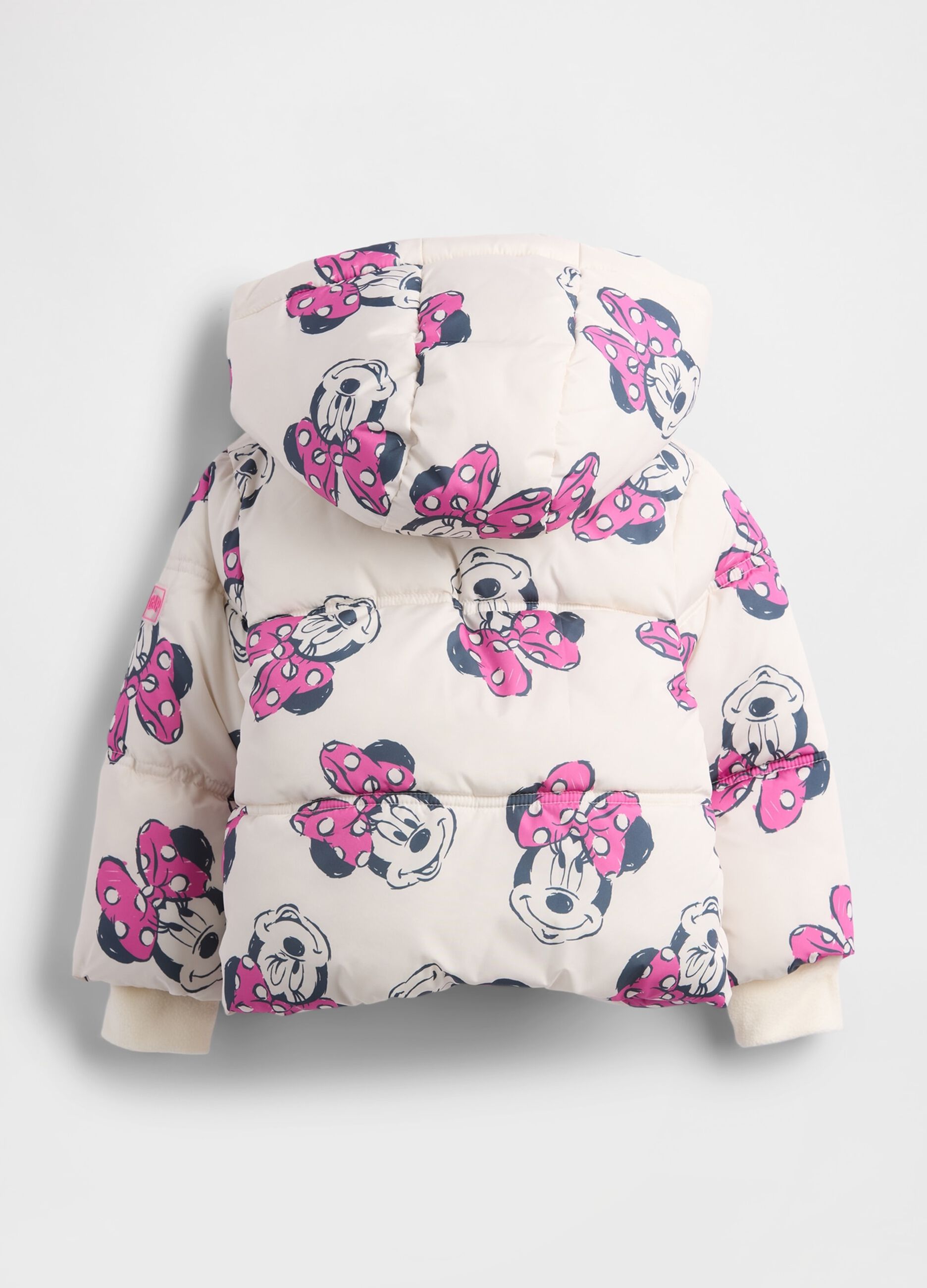 Giacca imbottita beige con stampa Disney_1