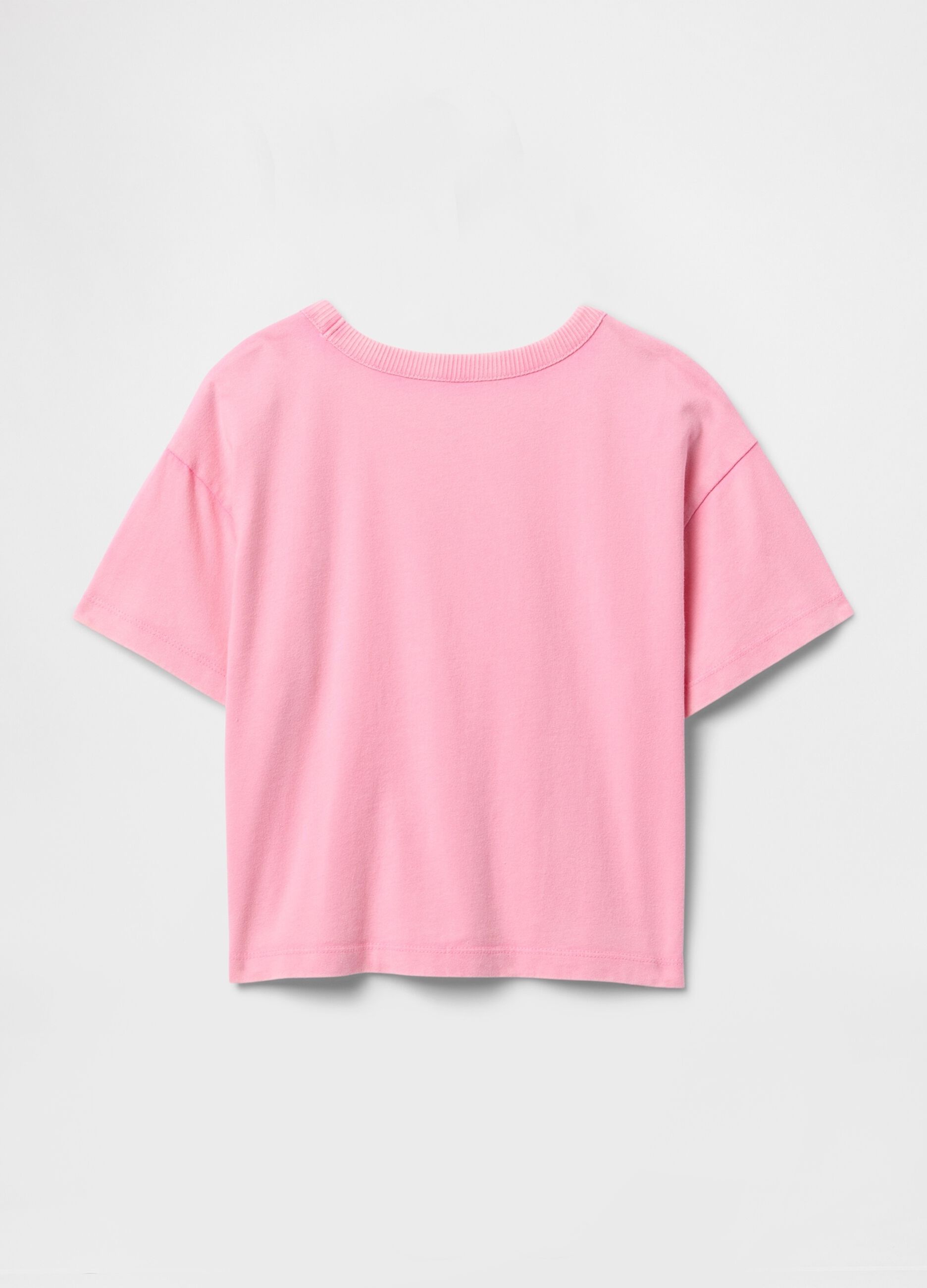 Maglietta oversize rosa per bambina_3