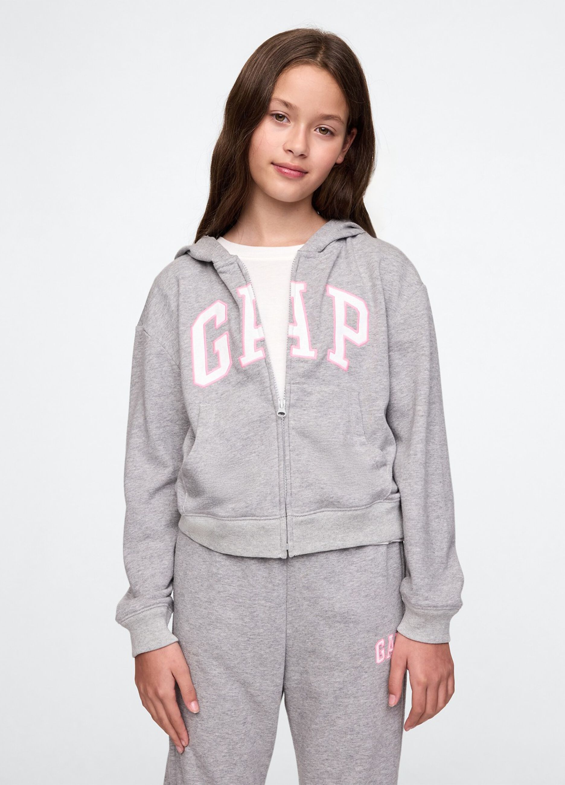 Felpa con cappuccio e full-zip