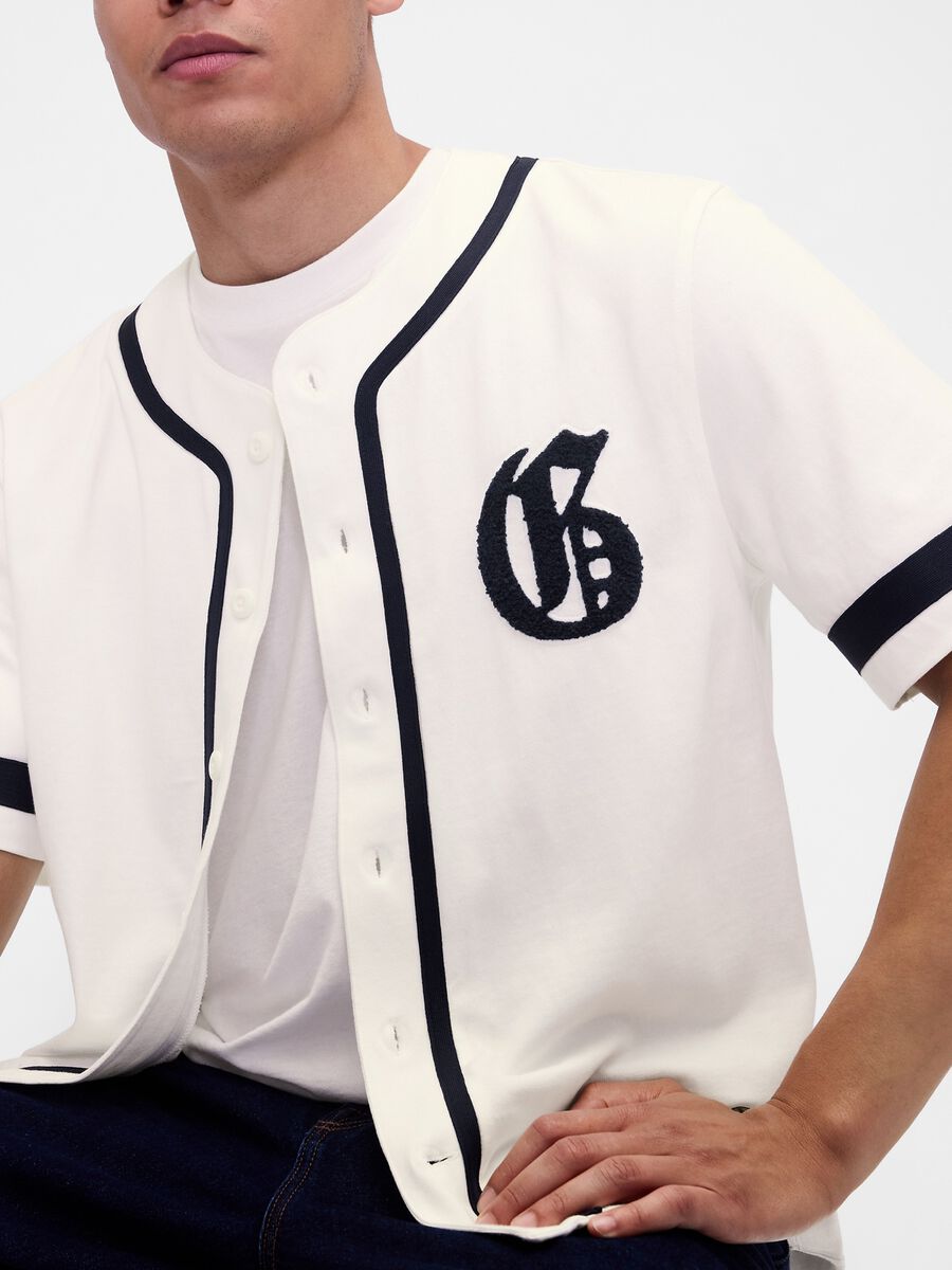 T-shirt baseball in cotone Uomo_3