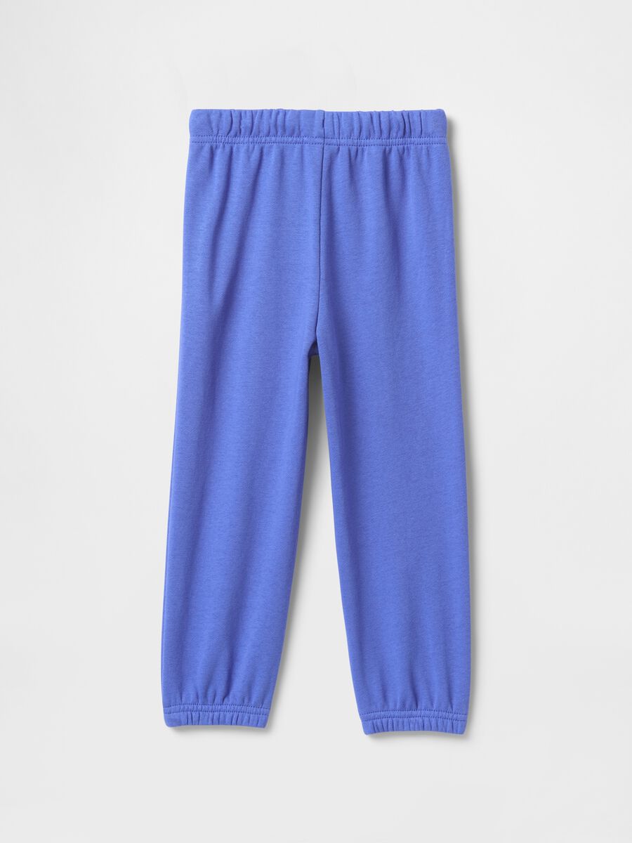 Pantaloni jogger azzurri con logo GAP Bimbo_1