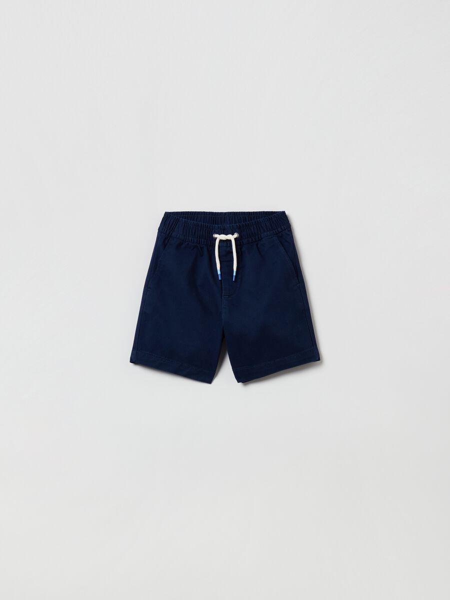 Shorts in cotone con coulisse Bambino_0